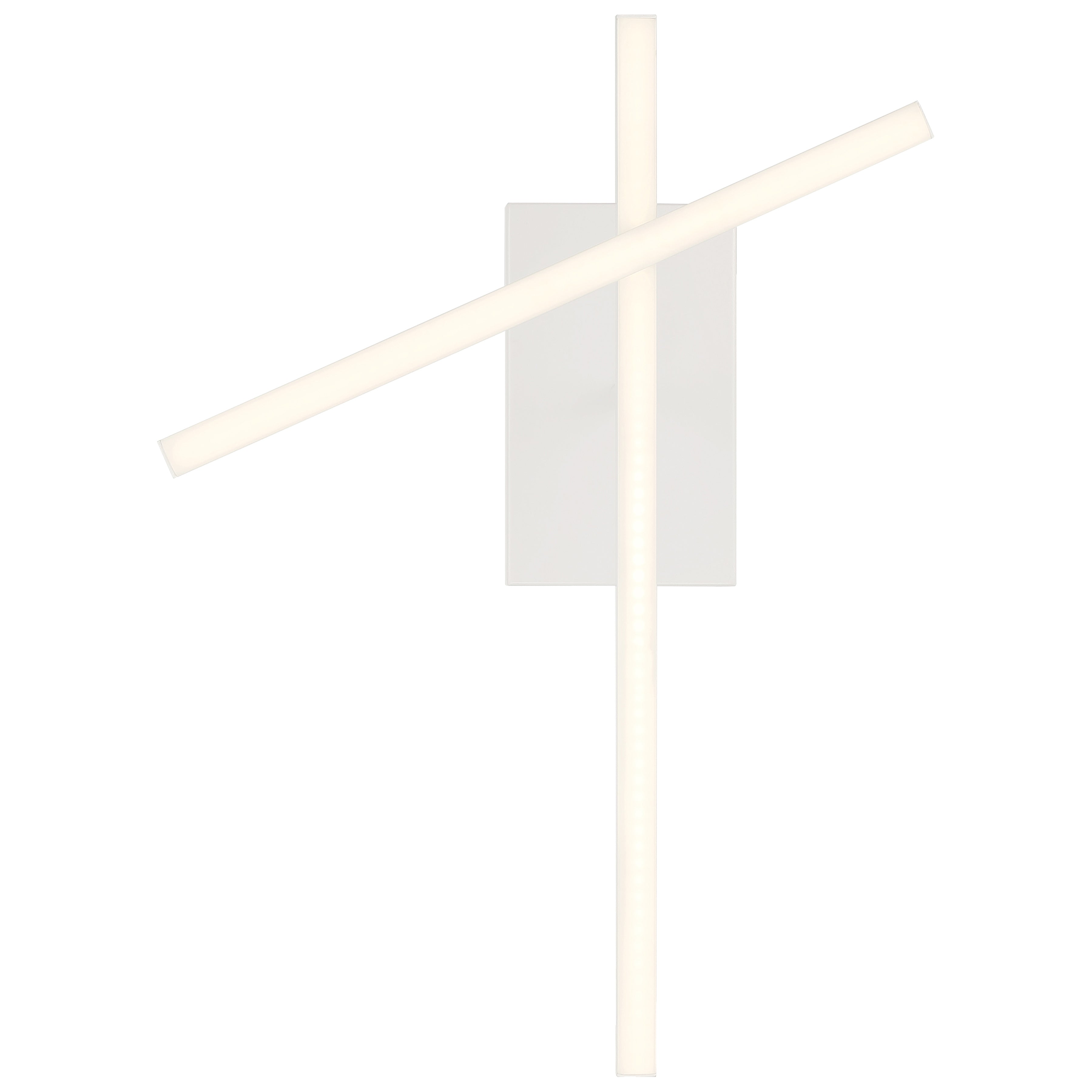 matte white adjustable led semi-flush