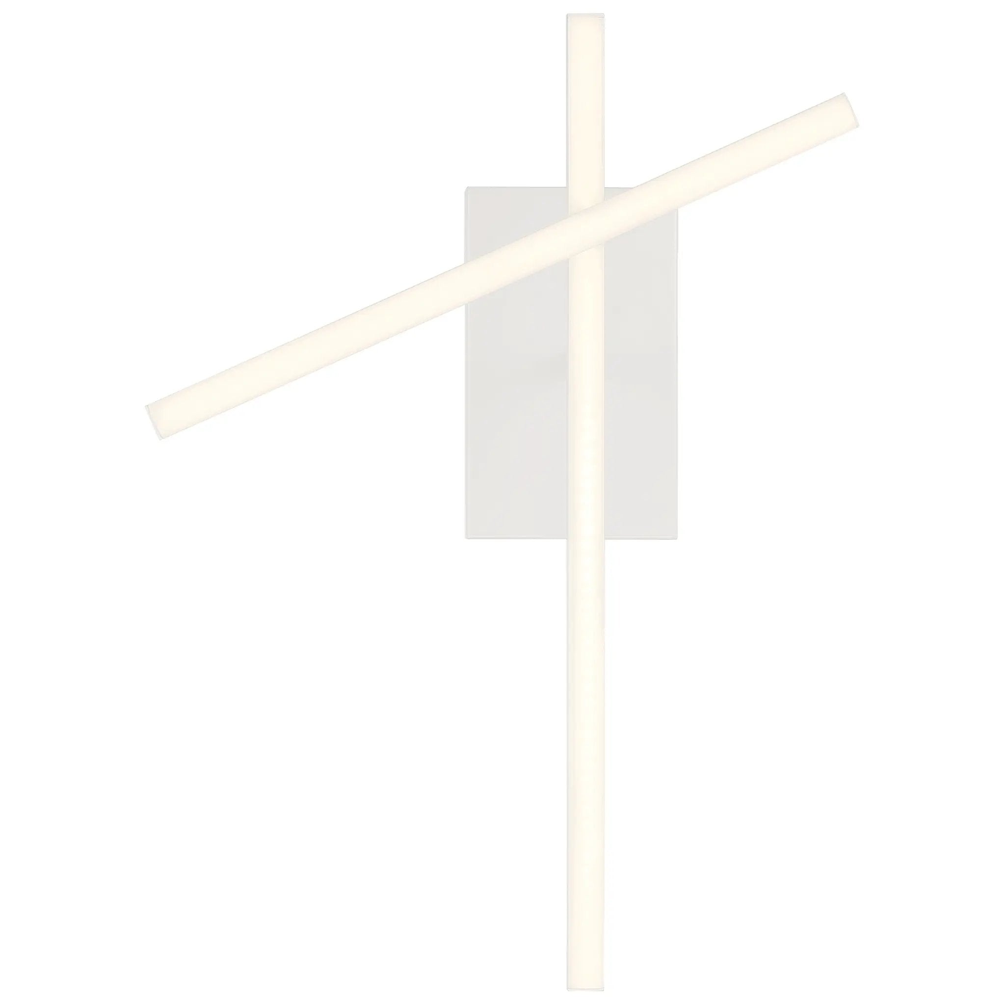 matte white adjustable led semi-flush