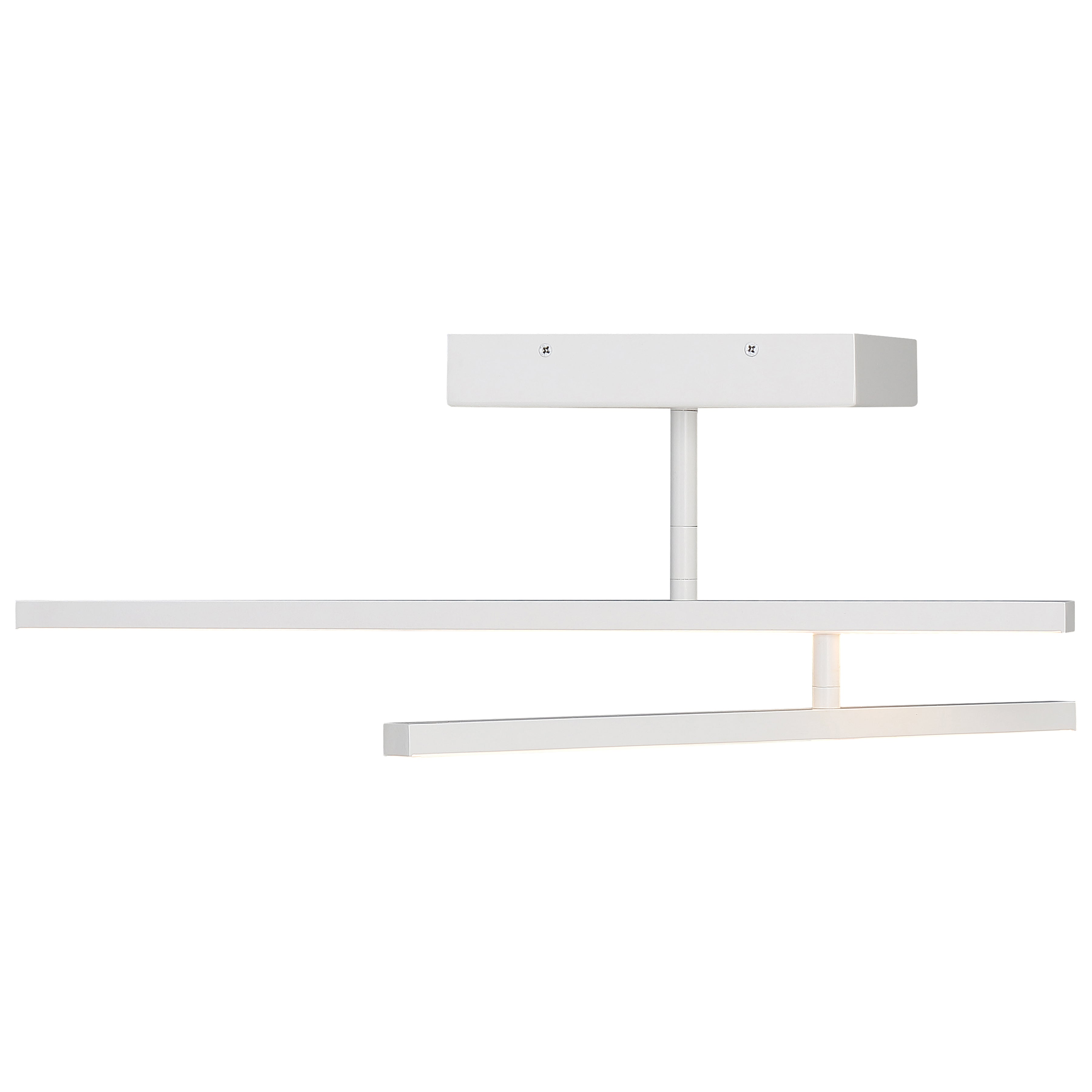 matte white adjustable led semi-flush