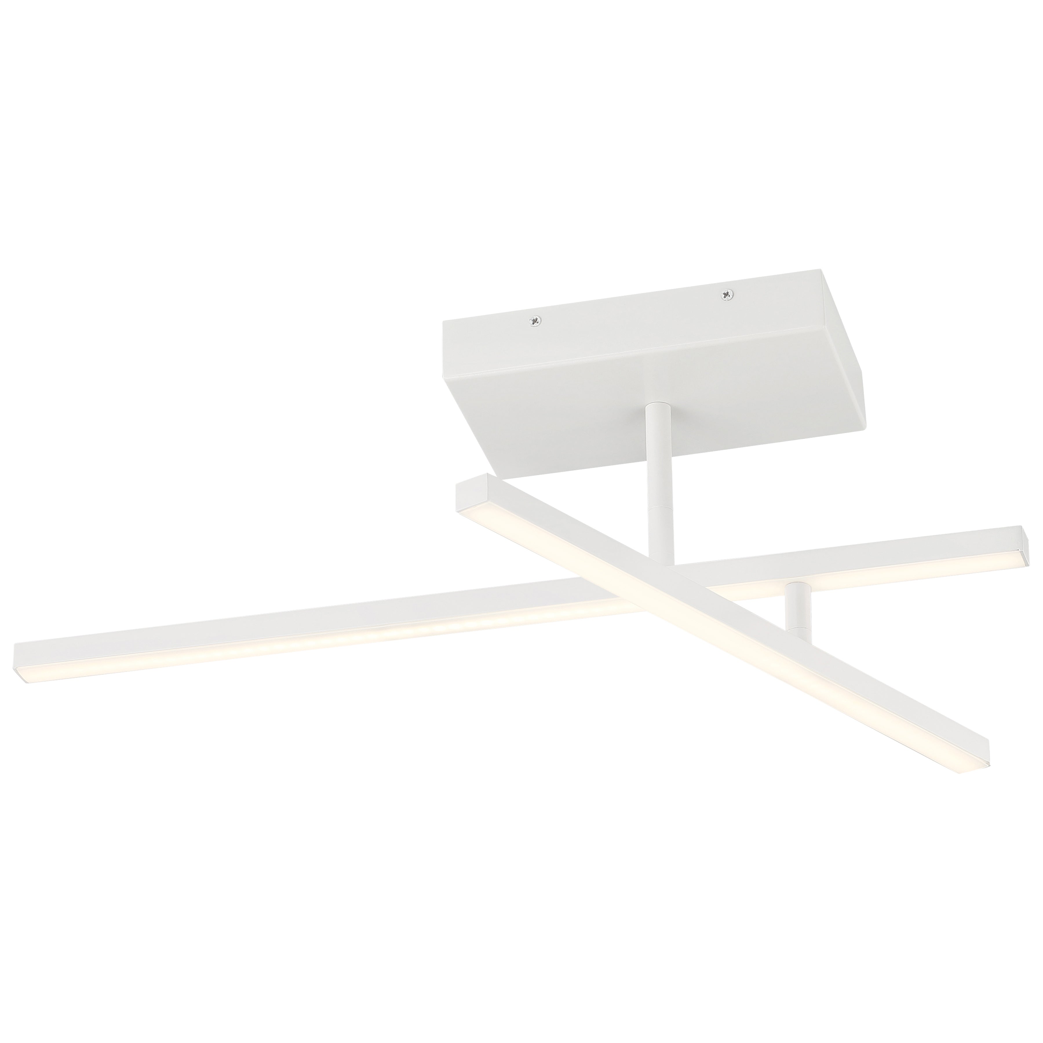 matte white adjustable led semi-flush