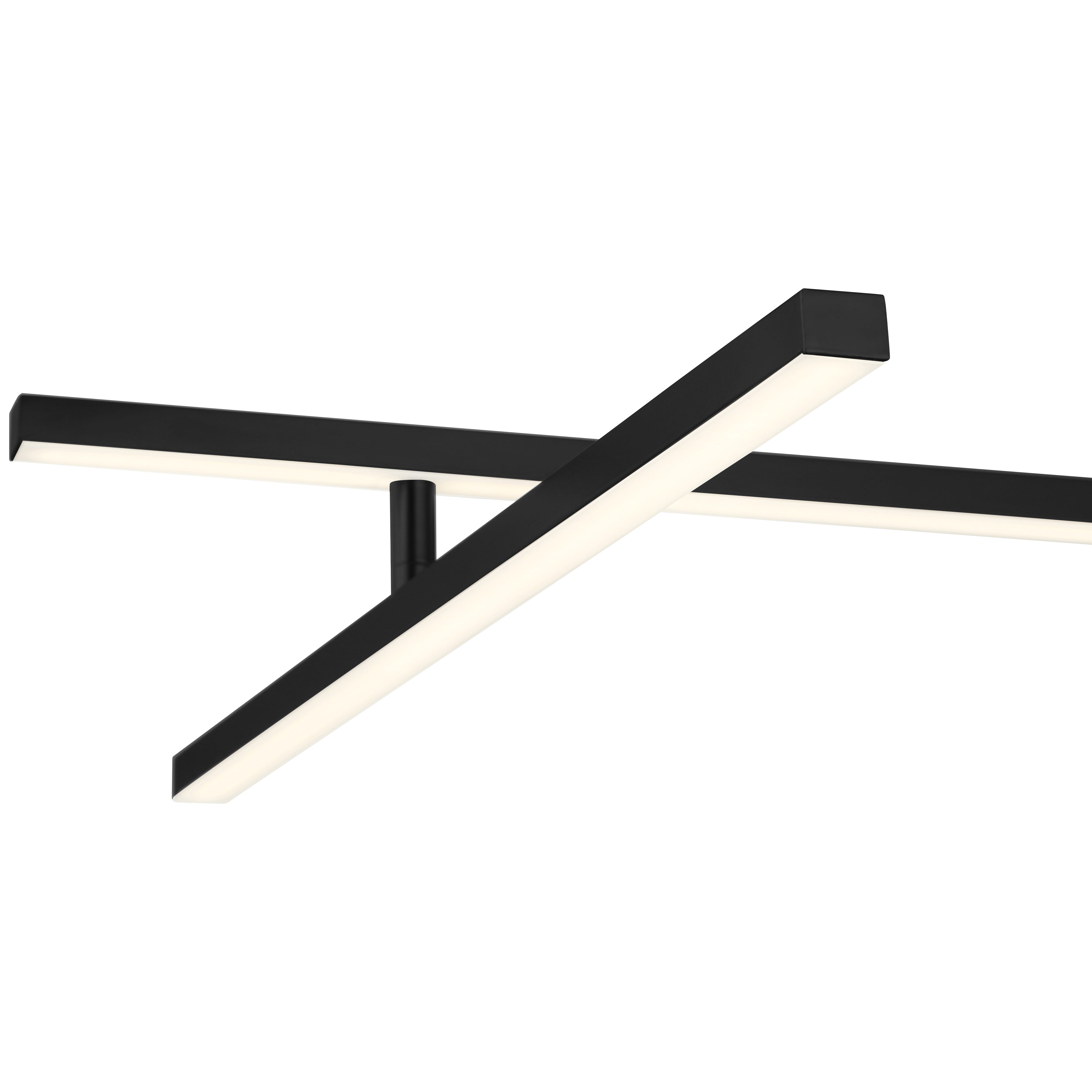 matte black adjustable led semi-flush