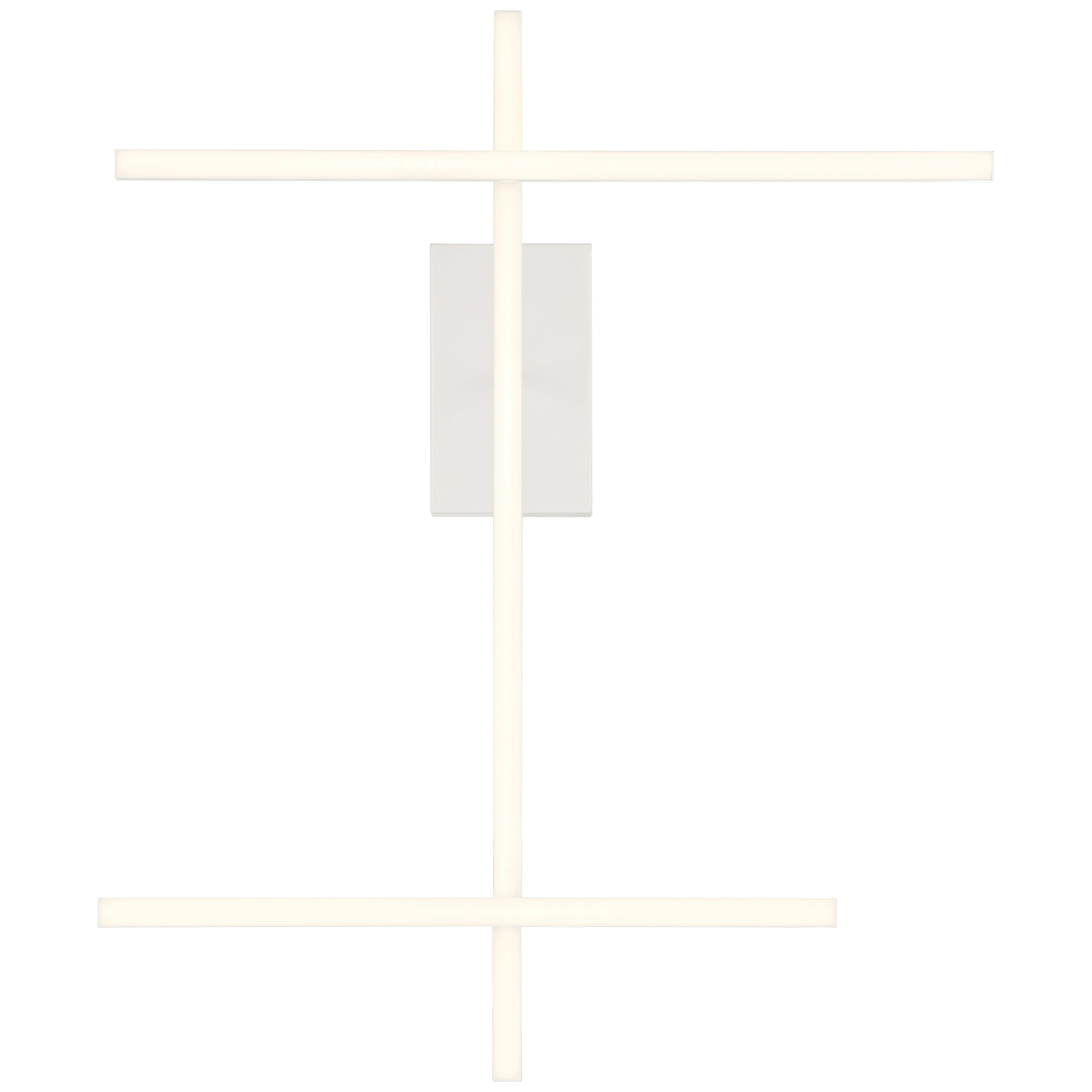 matte white adjustable led semi-flush