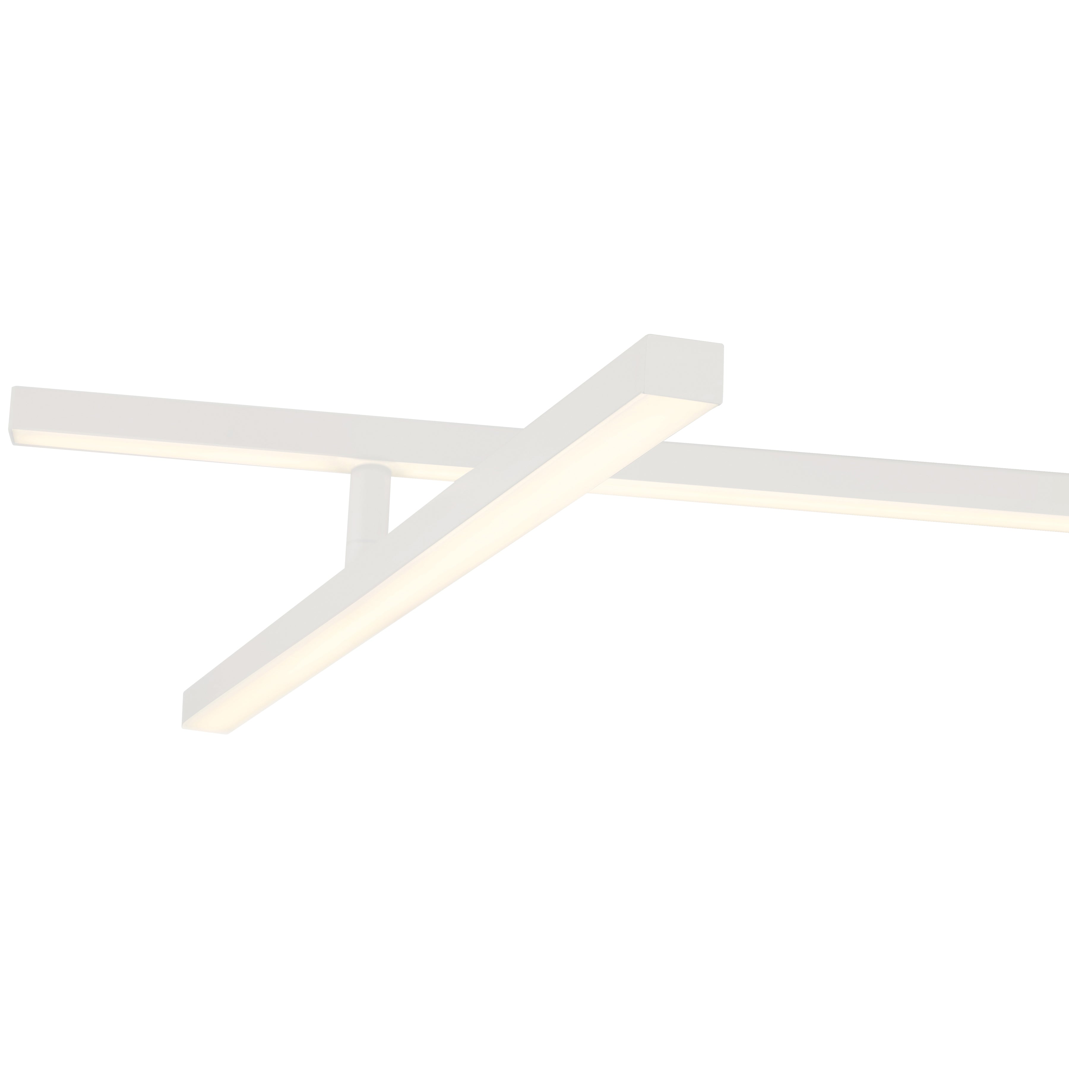 matte white adjustable led semi-flush