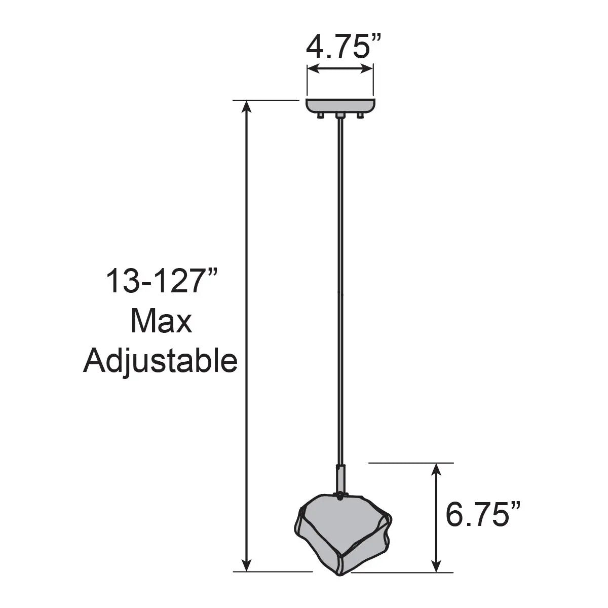 chrome led pendant
