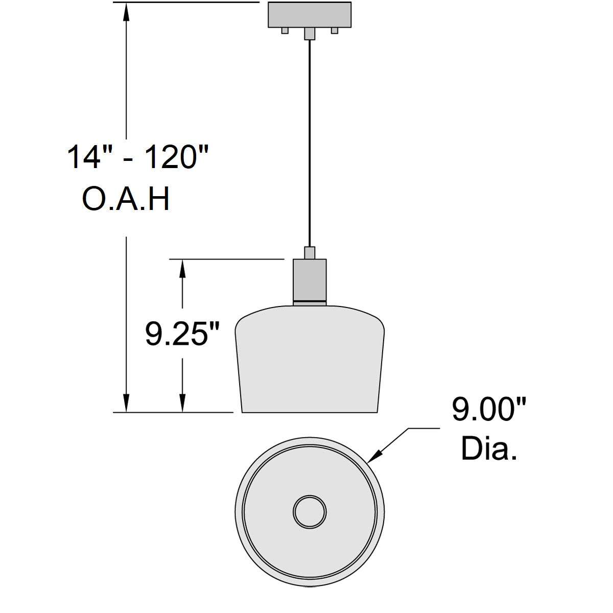 antique brushed brass led pendant