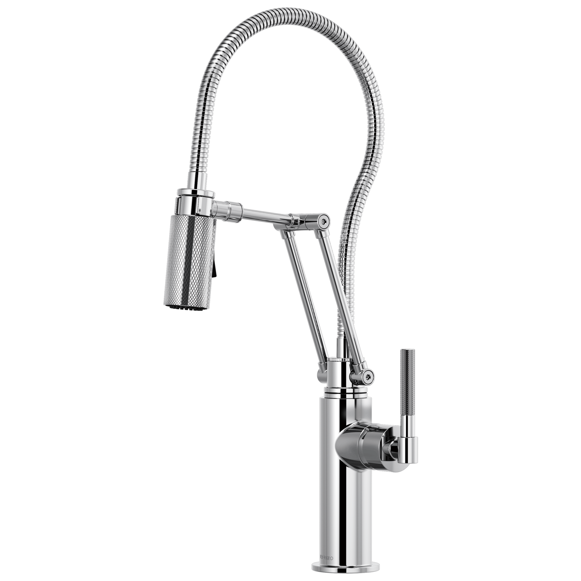 chrome articulating faucet