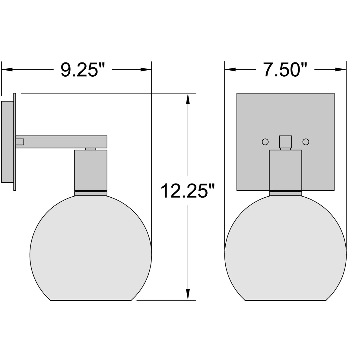 antique brushed brass led wall sconce
