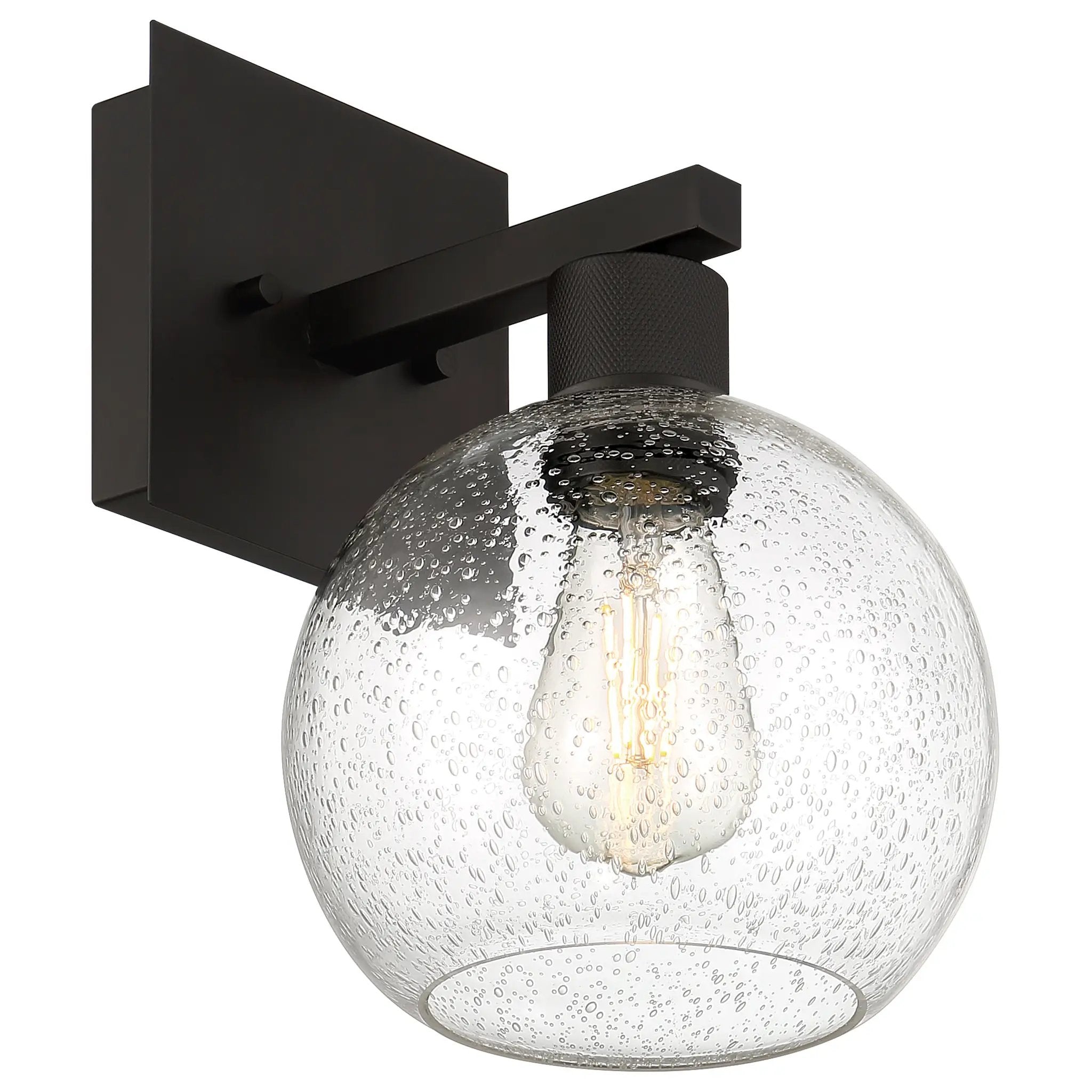 matte black led wall sconce