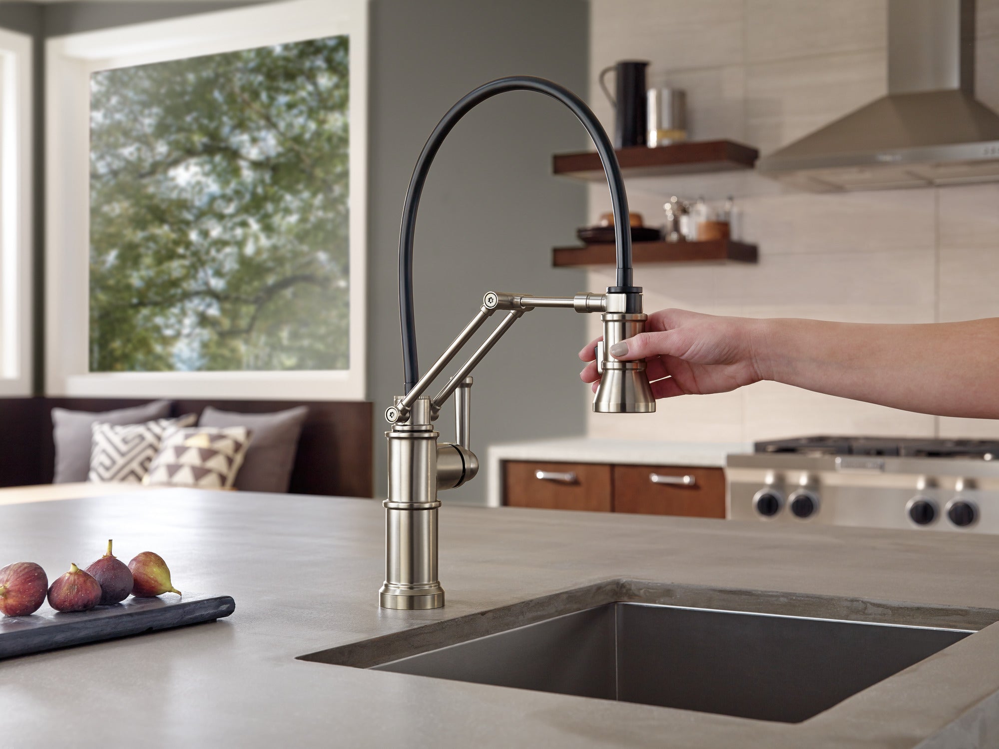 stainless kitchen faucet