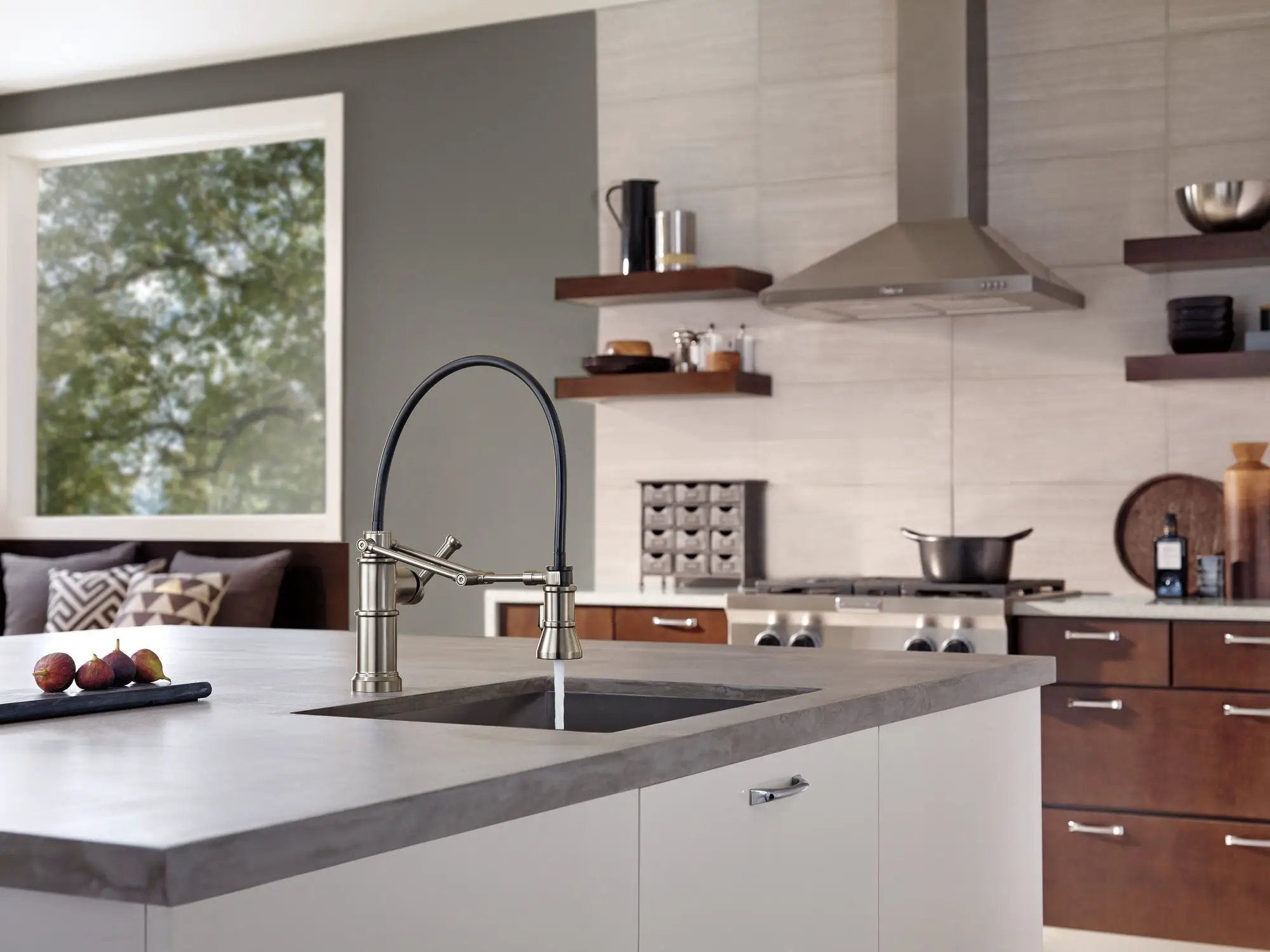 stainless kitchen faucet