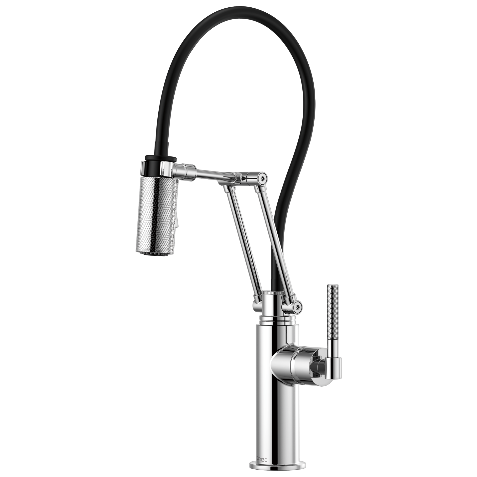 chrome articulating faucet