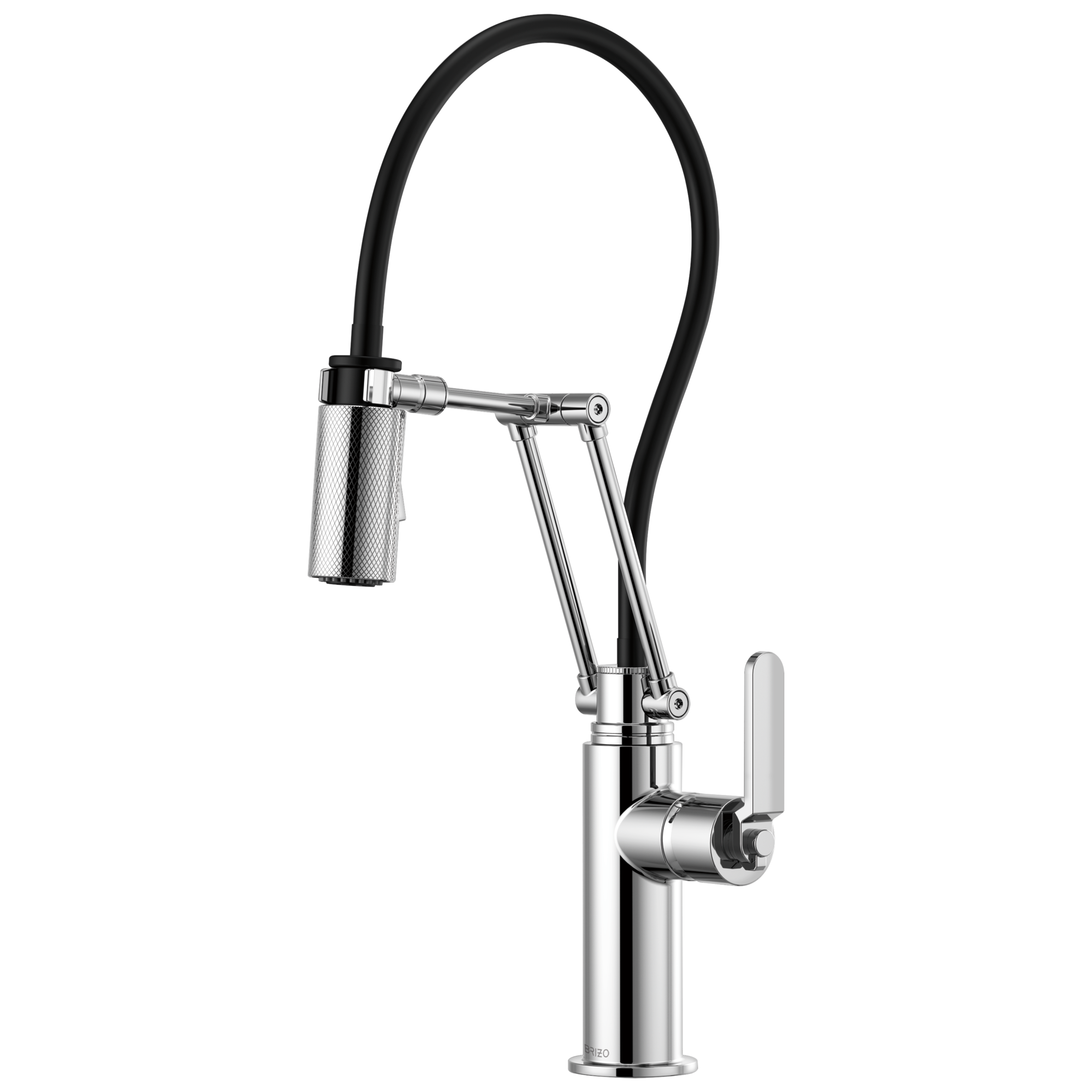 chrome articulating faucet
