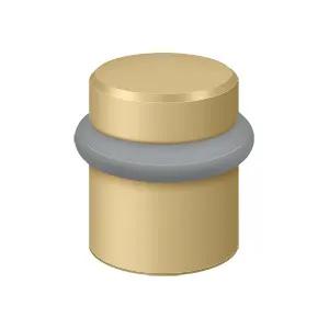 Deltana Round Universal Floor Bumper 1-1/2", Solid Brass by Deltana