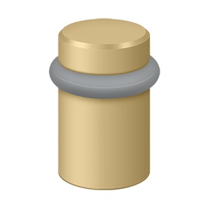 Deltana Round Universal Floor Bumper 2", Solid Brass by Deltana