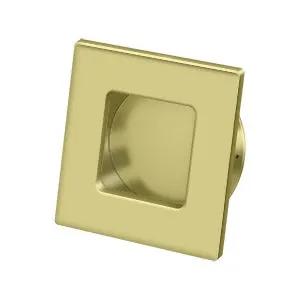 Deltana 2-3/4" x 2-3/4" Square Solid Brass Flush Pull by Deltana