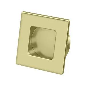 Deltana 2-3/4" x 2-3/4" Square Solid Brass Flush Pull by Deltana