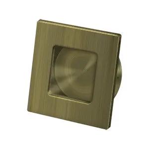 Deltana 2-3/4" x 2-3/4" Square Solid Brass Flush Pull by Deltana