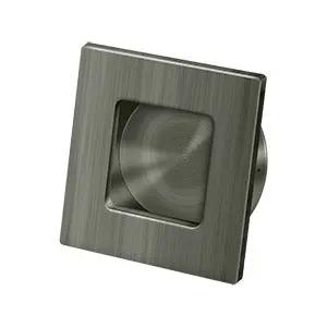 Deltana 2-3/4" x 2-3/4" Square Solid Brass Flush Pull by Deltana