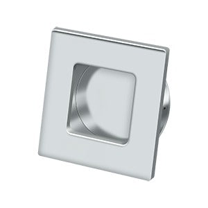 polished chrome flush pull