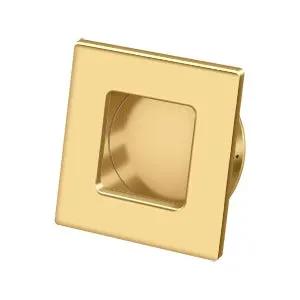 Deltana 2-3/4" x 2-3/4" Square Solid Brass Flush Pull by Deltana