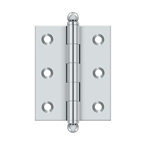 polished chrome hinge