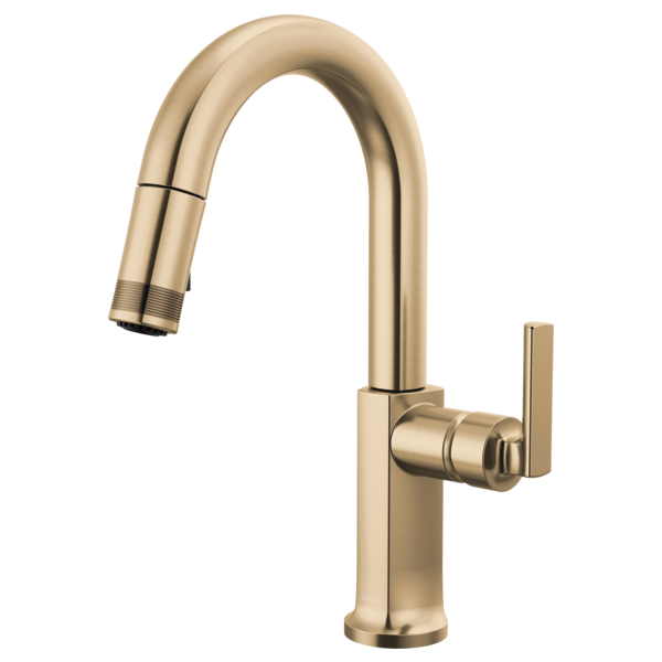 Brizo Kintsu Pull-Down Prep Faucet with Arc Spout - Less Handle by Brizo