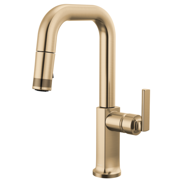 Brizo Kintsu Pull-Down Prep Faucet with Square Spout - Less Handle by Brizo