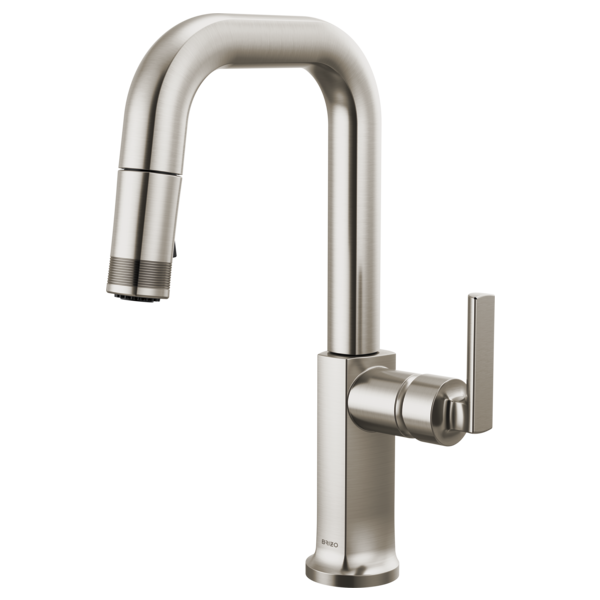Brizo Kintsu Pull-Down Prep Faucet with Square Spout - Less Handle by Brizo