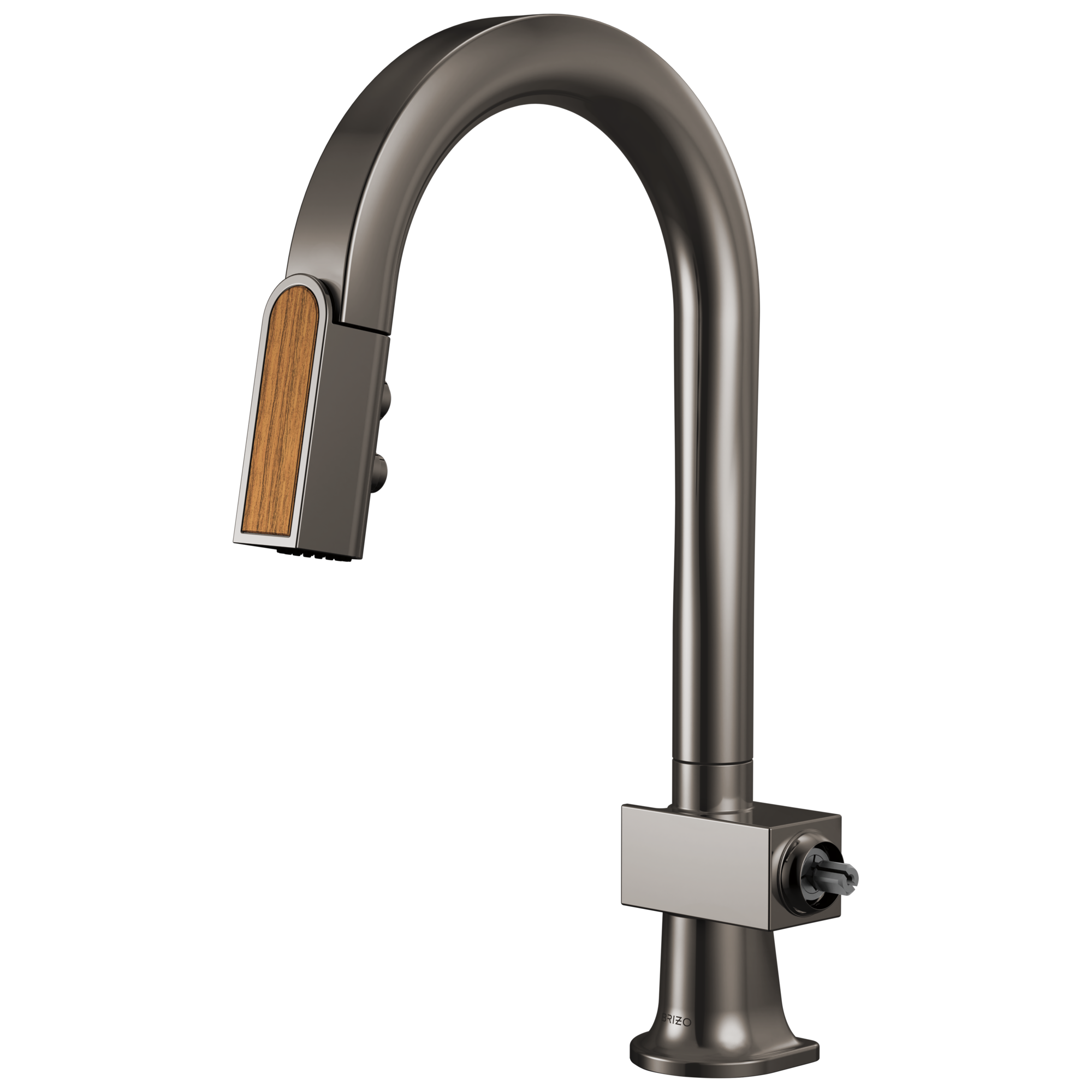 Brizo Frank Lloyd Wright Pull-Down Prep Faucet with Arc Spout and Wood Wand - Less Handle by Brizo