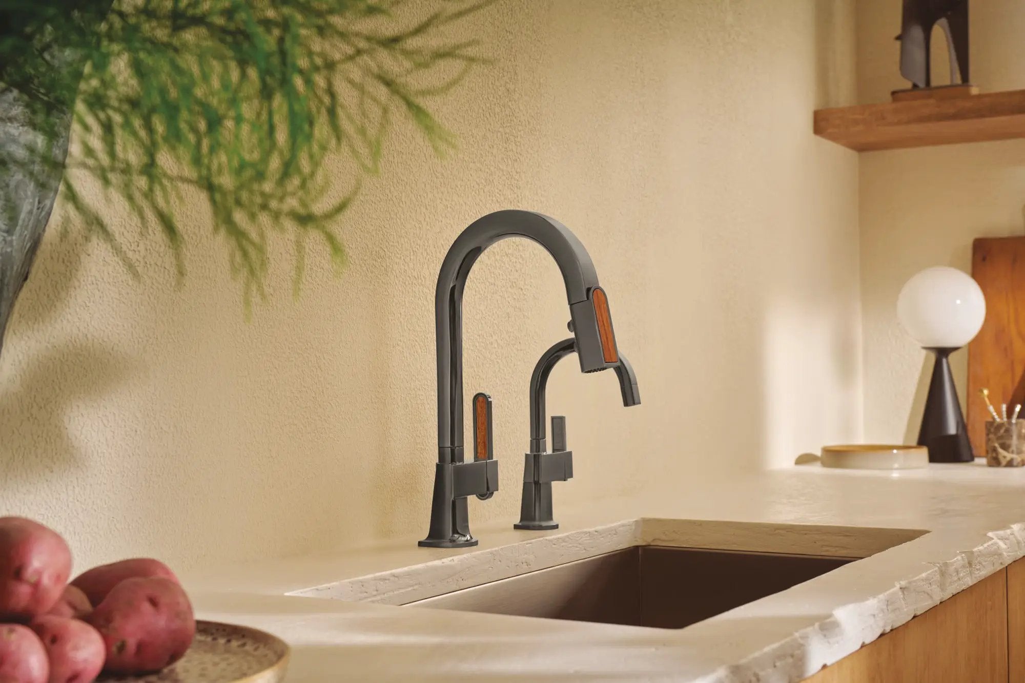 brilliance black onyx kitchen faucet