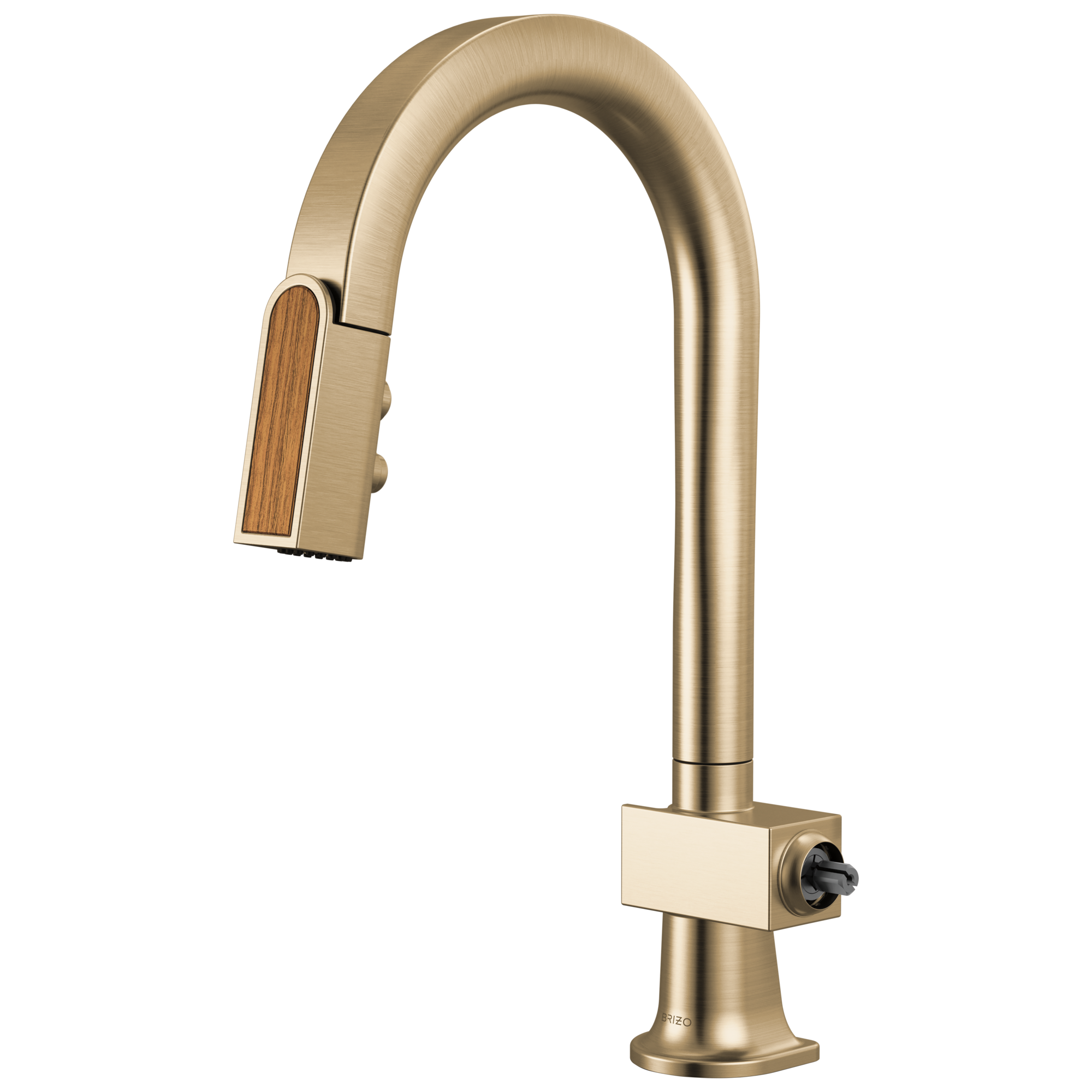 Brizo Frank Lloyd Wright Pull-Down Prep Faucet with Arc Spout and Wood Wand - Less Handle by Brizo