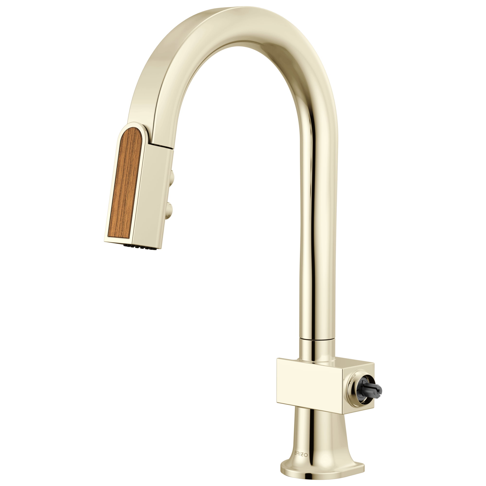 Brizo Frank Lloyd Wright Pull-Down Prep Faucet with Arc Spout and Wood Wand - Less Handle by Brizo