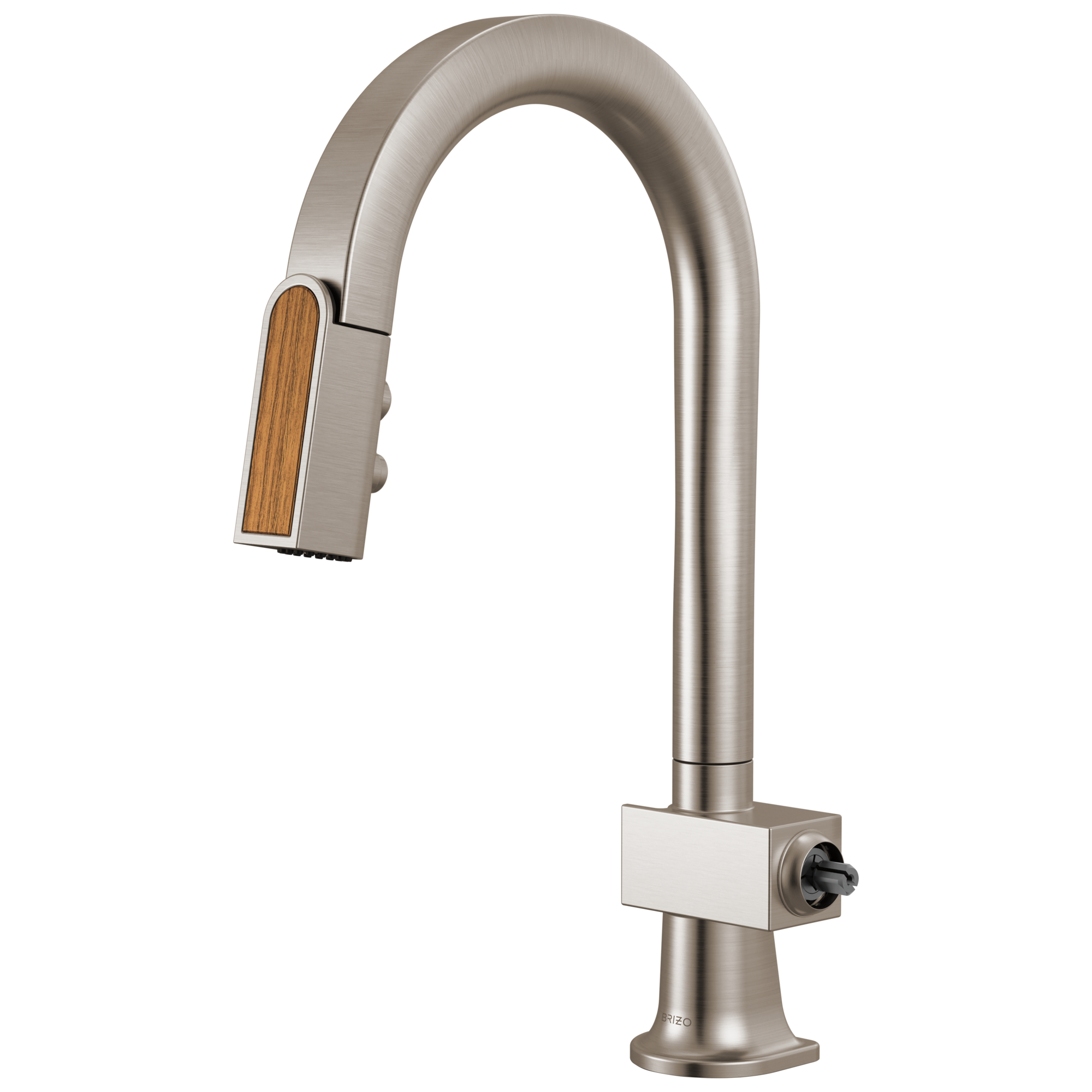 Brizo Frank Lloyd Wright Pull-Down Prep Faucet with Arc Spout and Wood Wand - Less Handle by Brizo