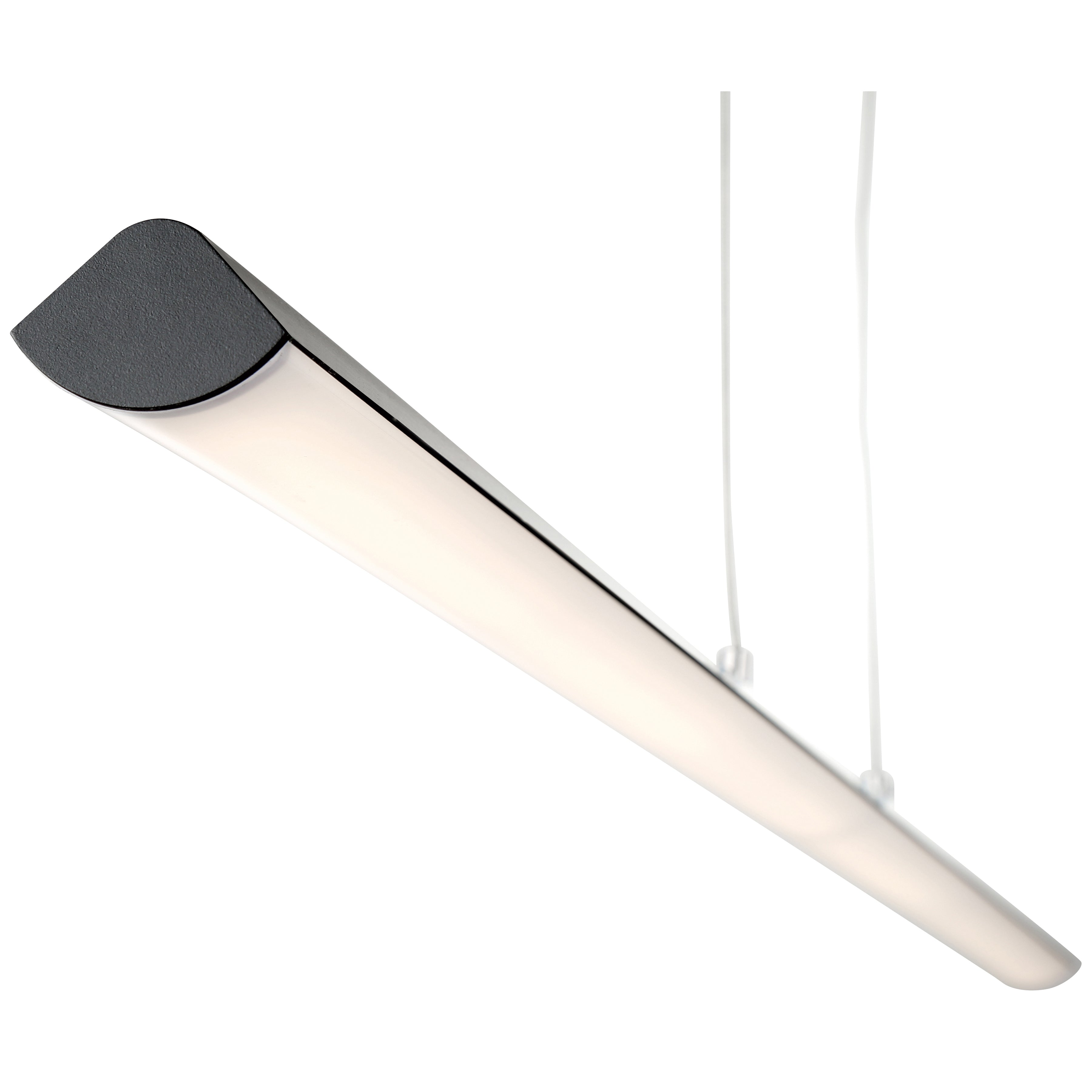 matte black led linear pendant