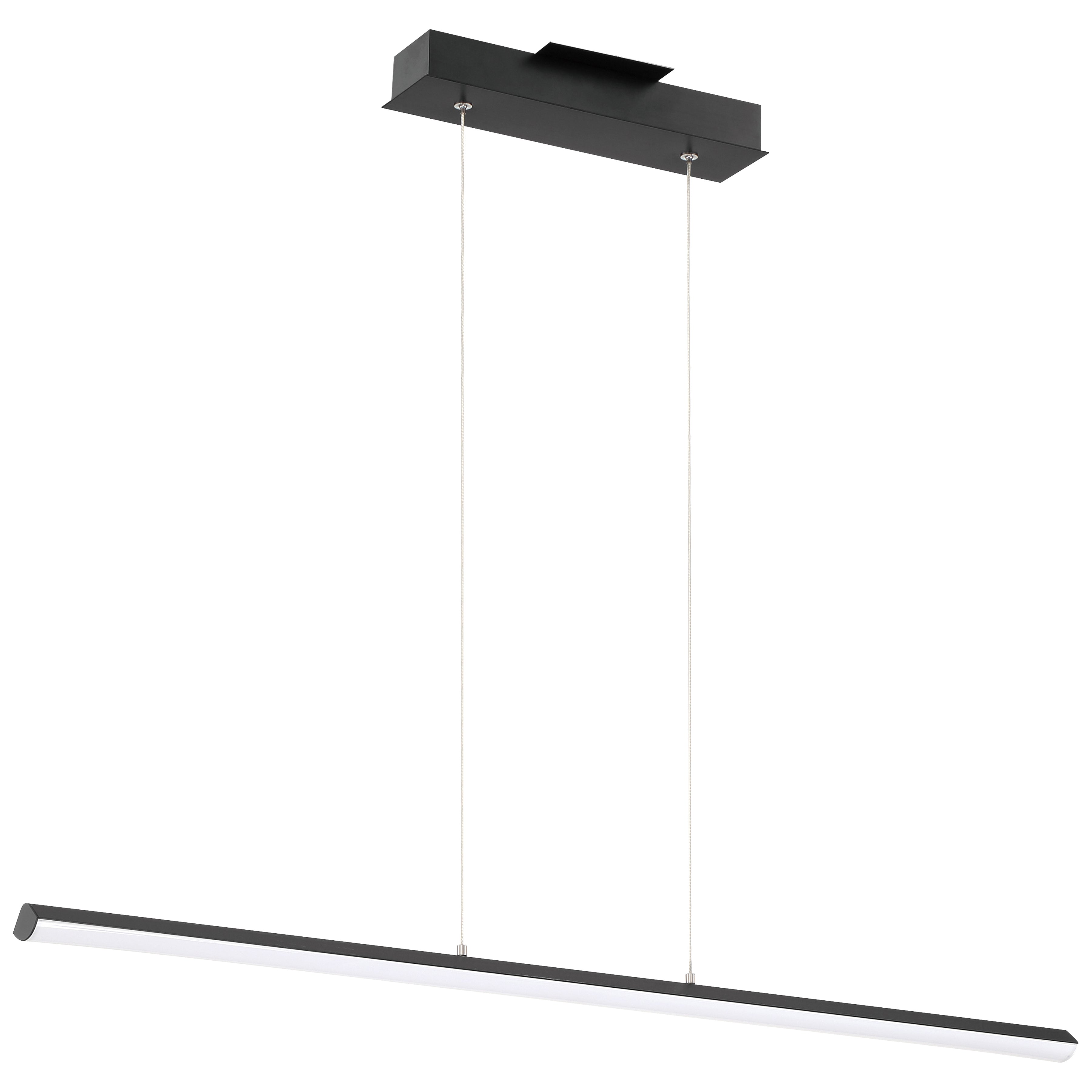 matte black led linear pendant