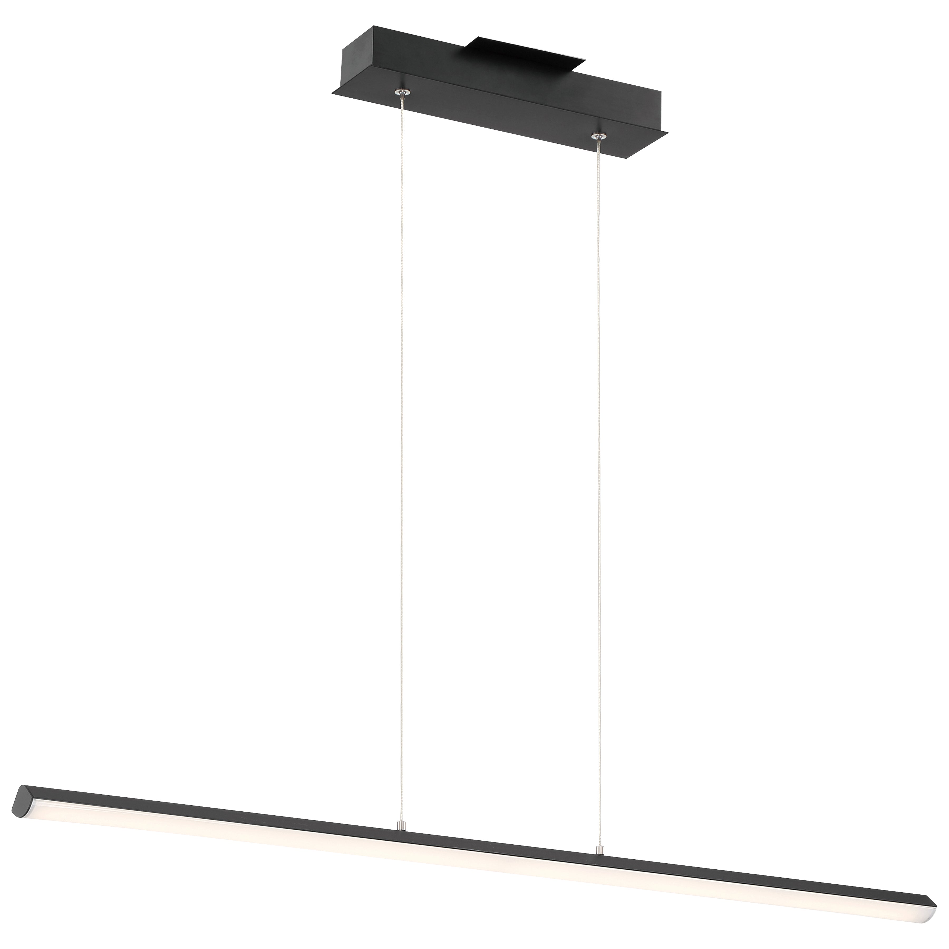 matte black led linear pendant