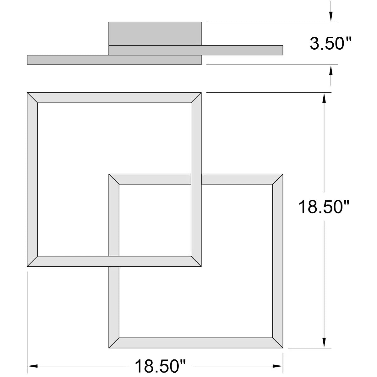 black led flush mount or wall sconce