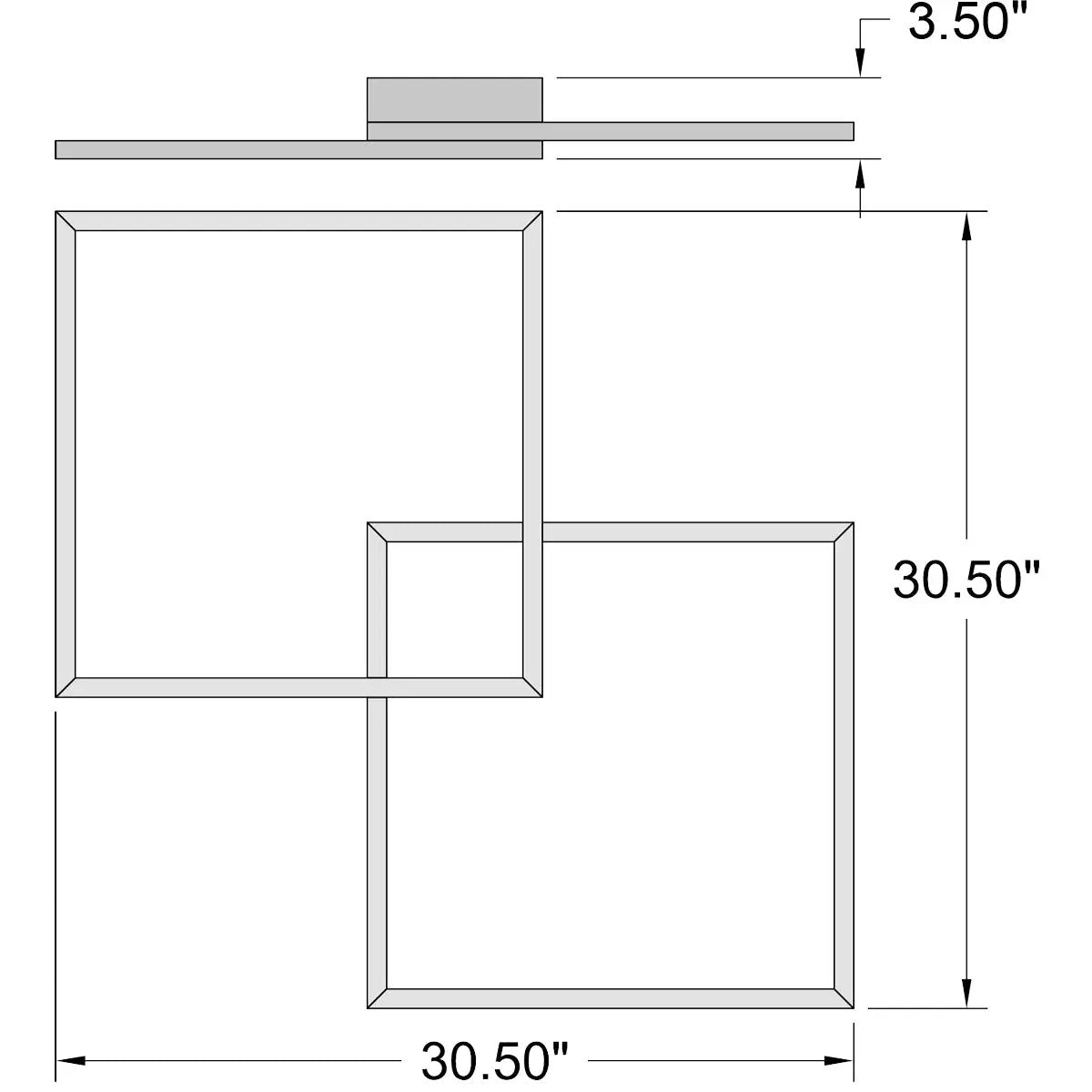black led flush mount or wall sconce