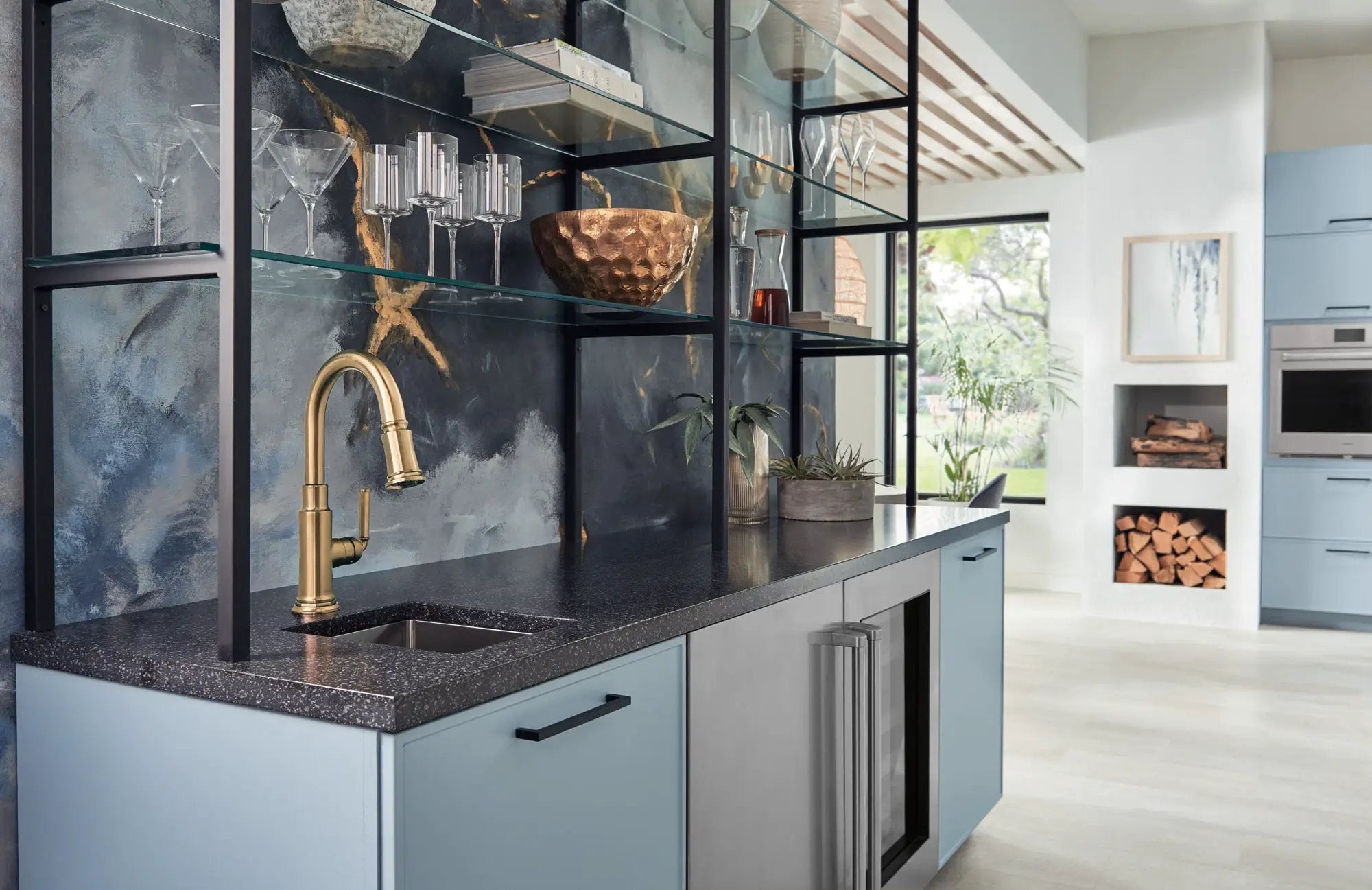 luxe gold prep faucet