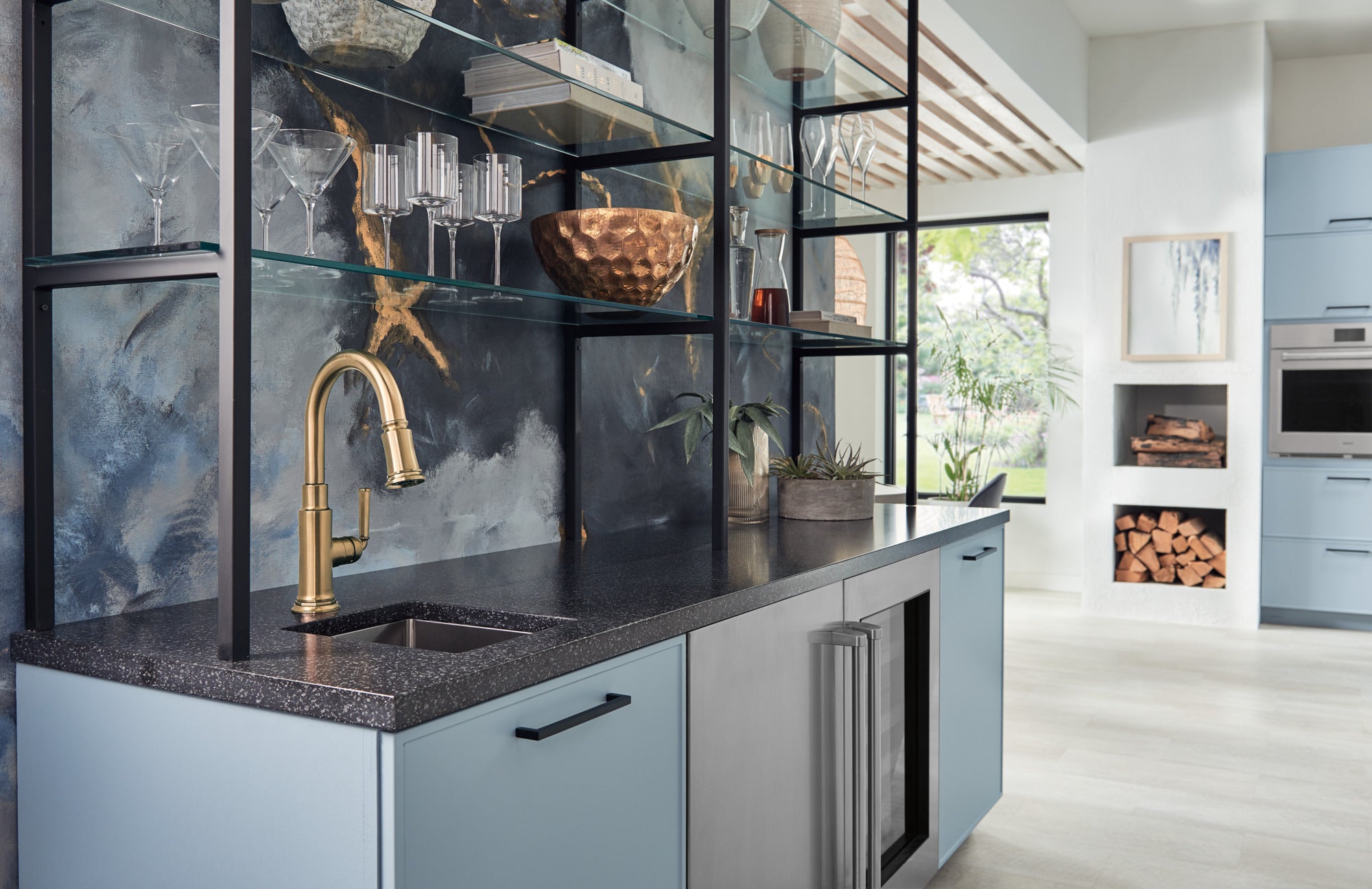 luxe gold prep faucet