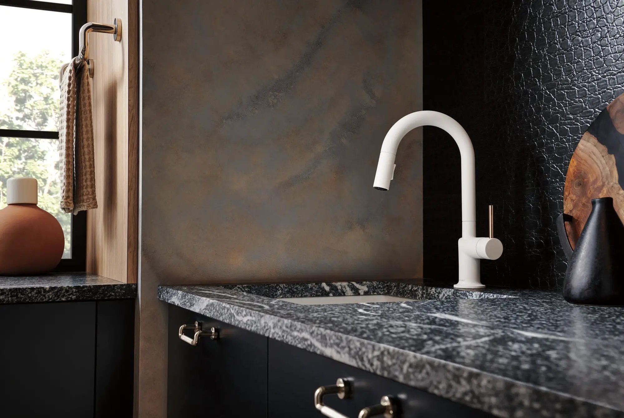 polished nickel towel bar