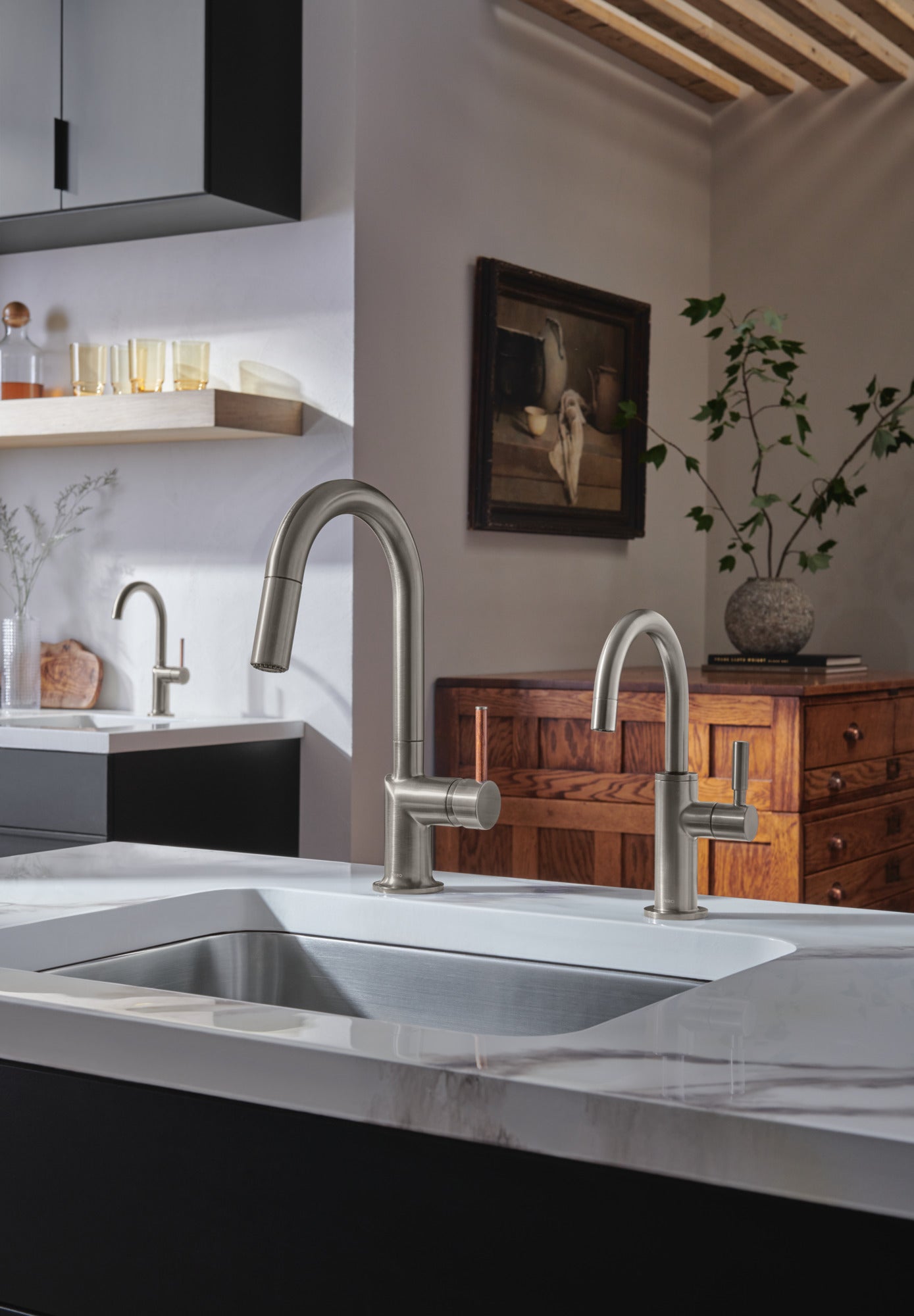 luxe steel prep faucet