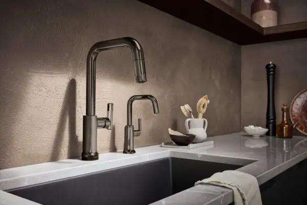 Brizo Kintsu SmartTouch Pull-Down Faucet with Square Spout - Less Handle by Brizo