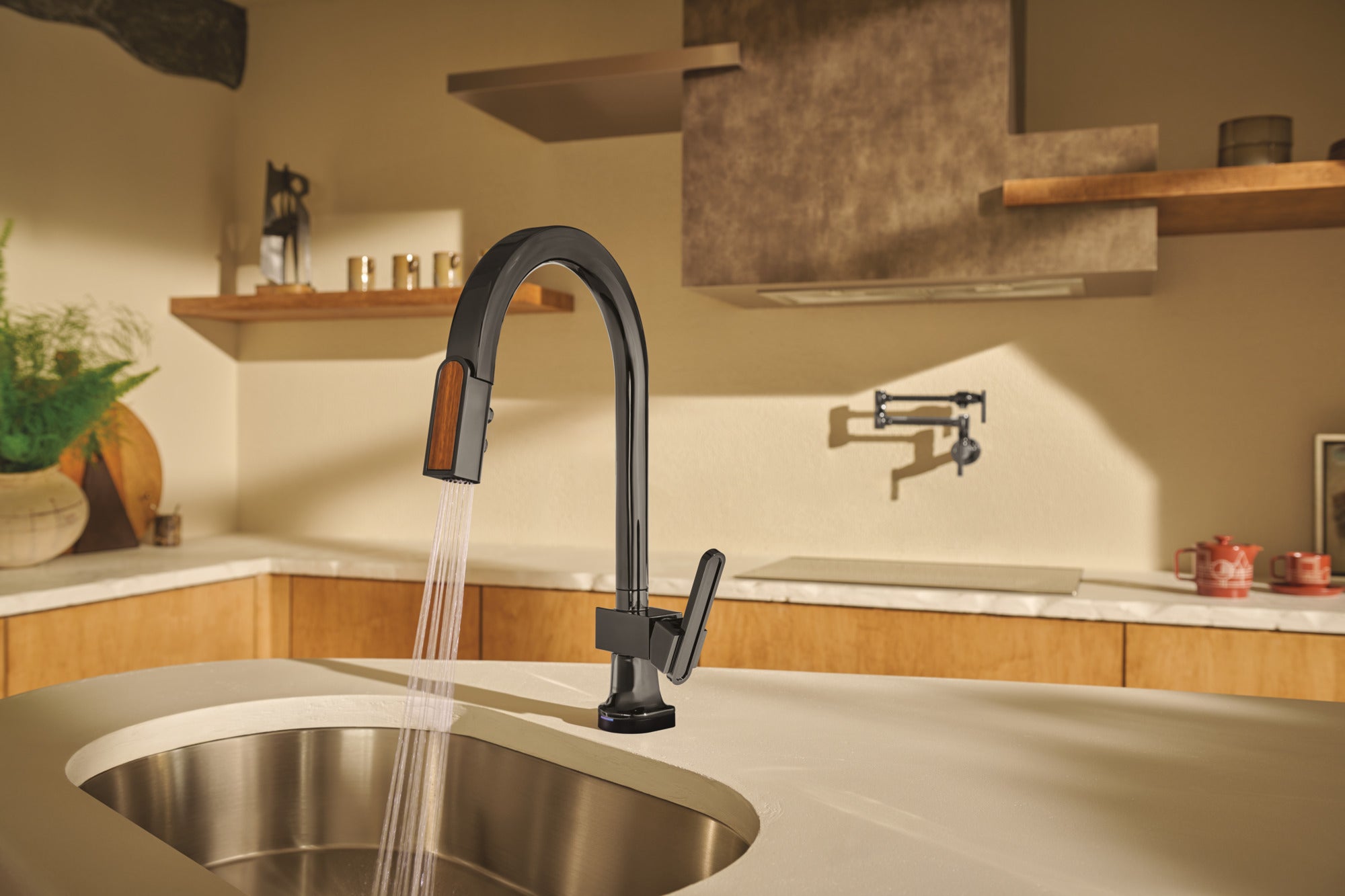 brilliance black onyx kitchen faucet
