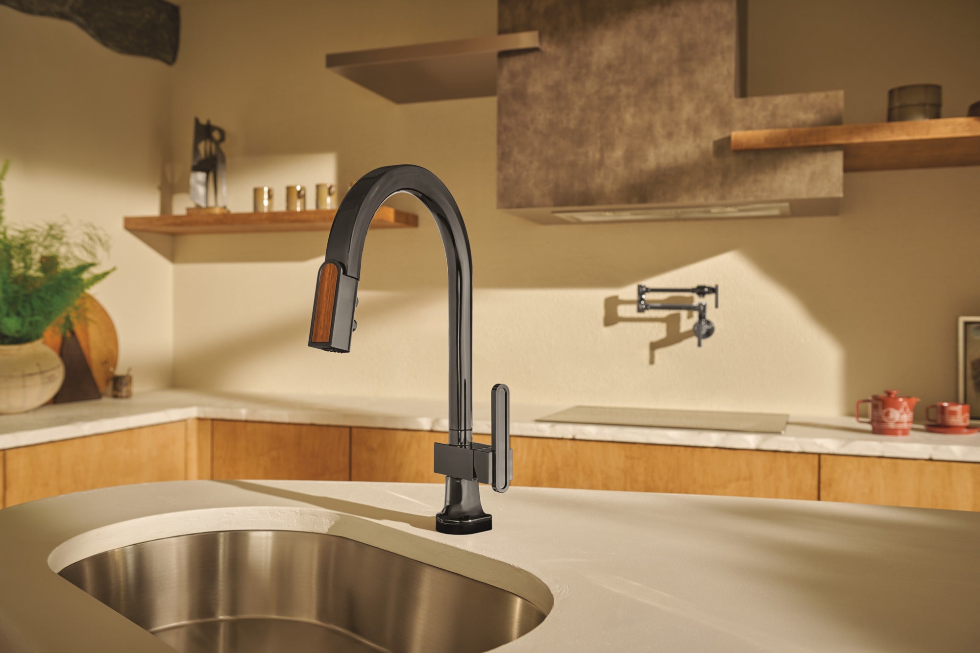 brilliance black onyx kitchen faucet