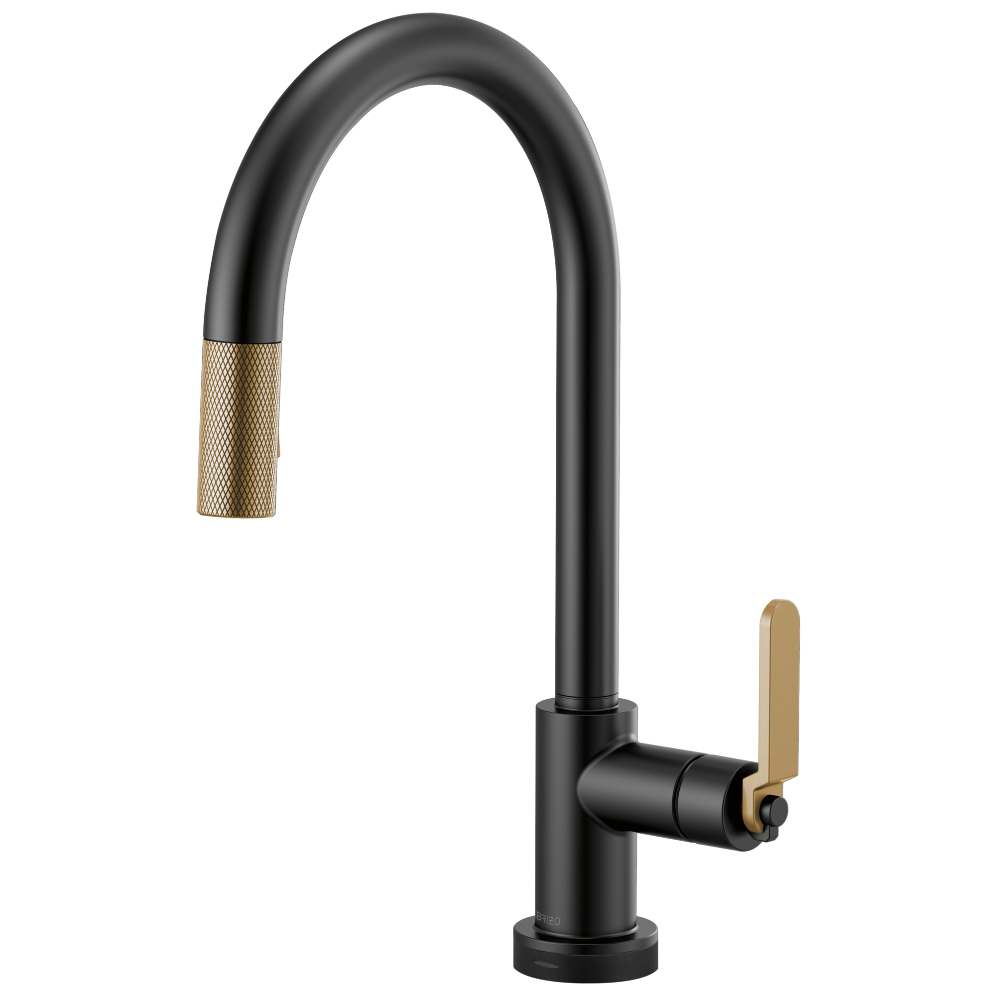 matte black / luxe gold kitchen faucet