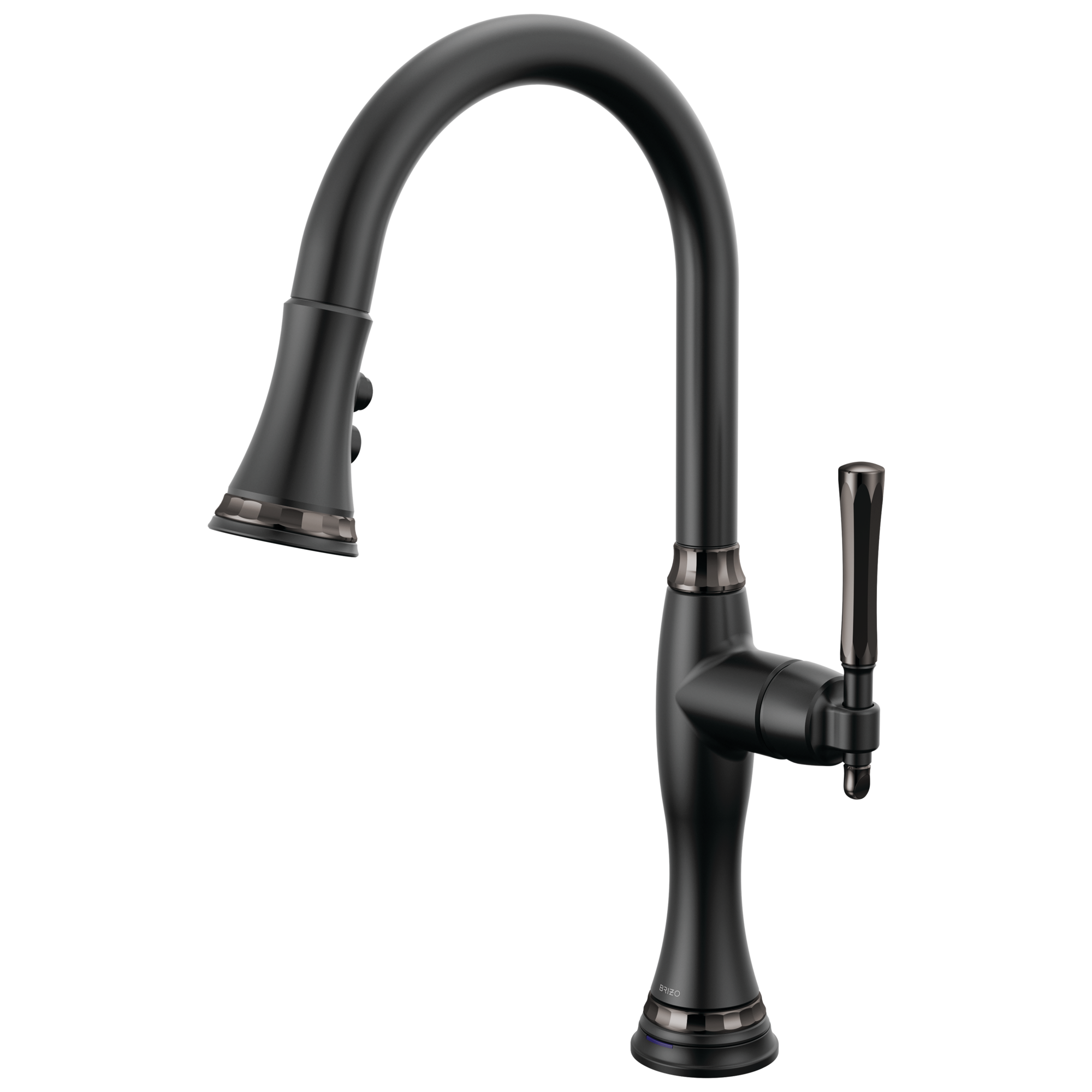 matte black / brilliance black onyx kitchen faucet
