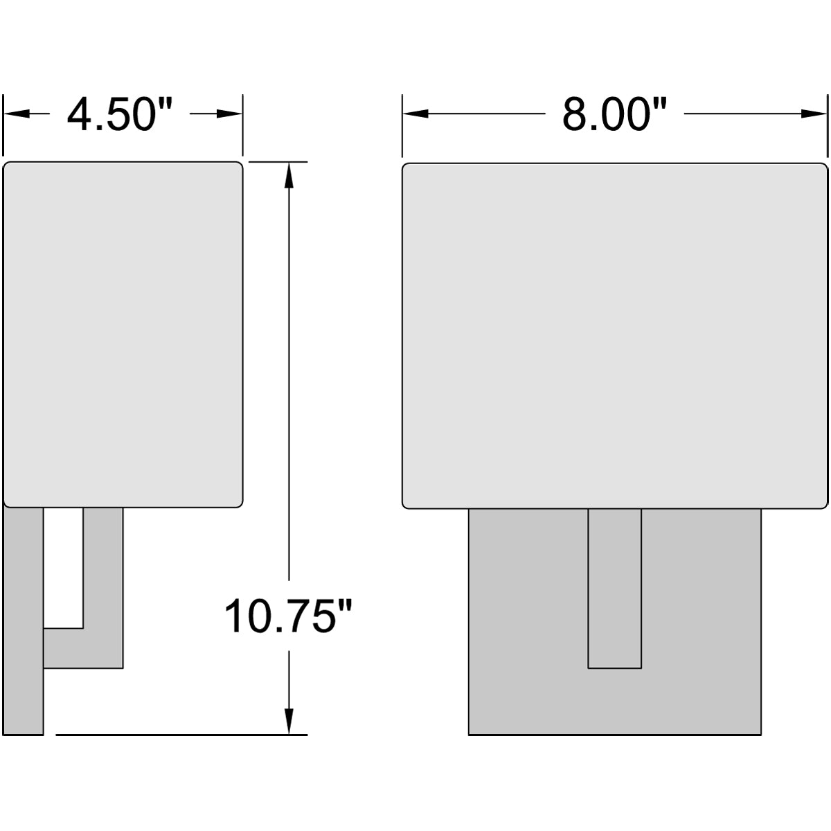 antique brushed brass 1 light led wall sconce