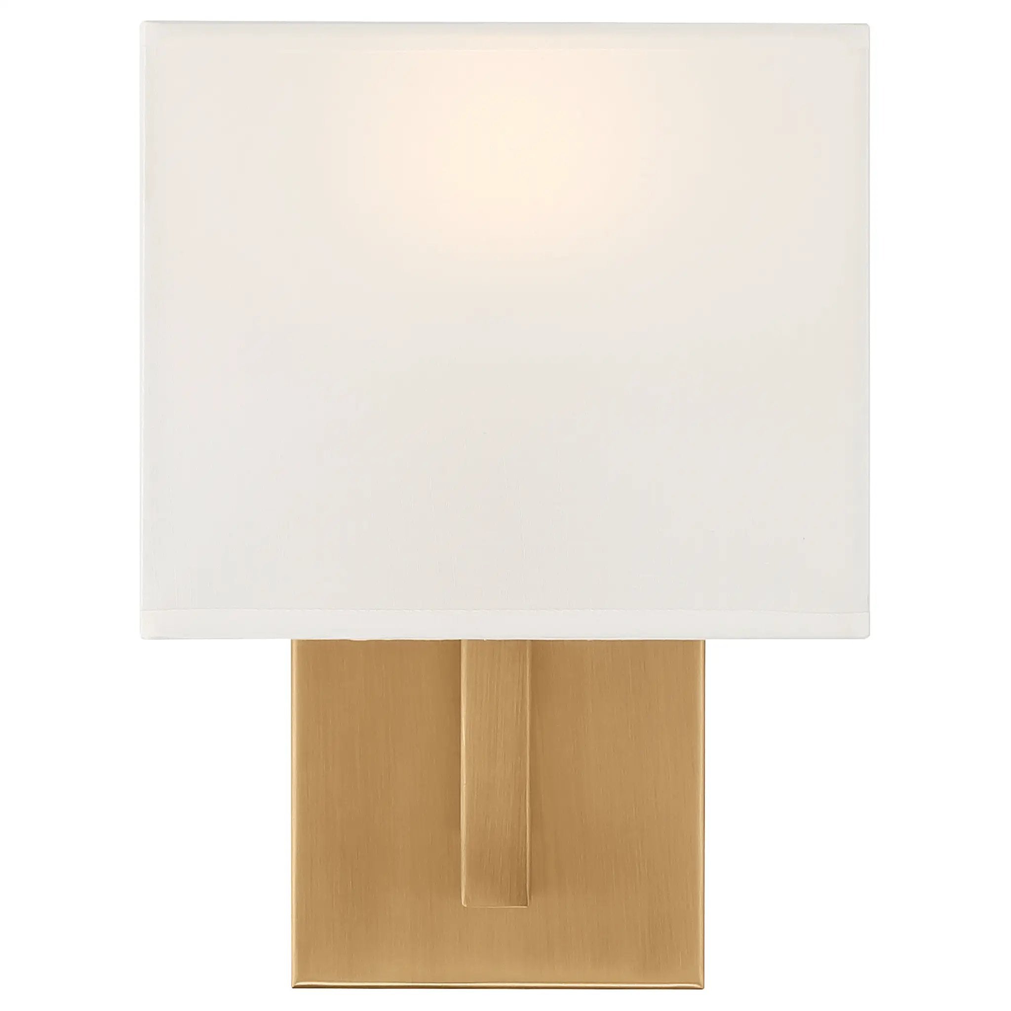 antique brushed brass 1 light led wall sconce