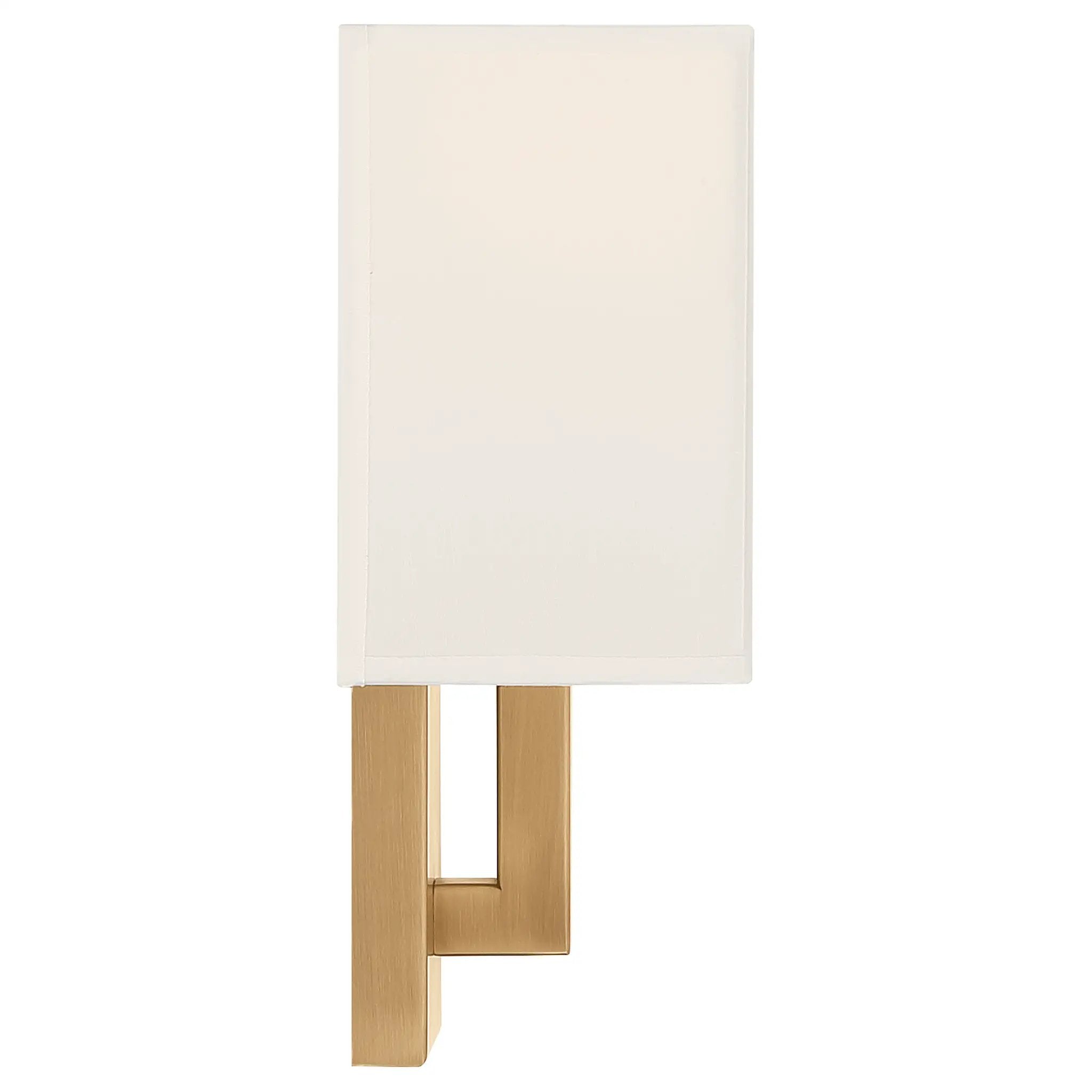 antique brushed brass 1 light led wall sconce